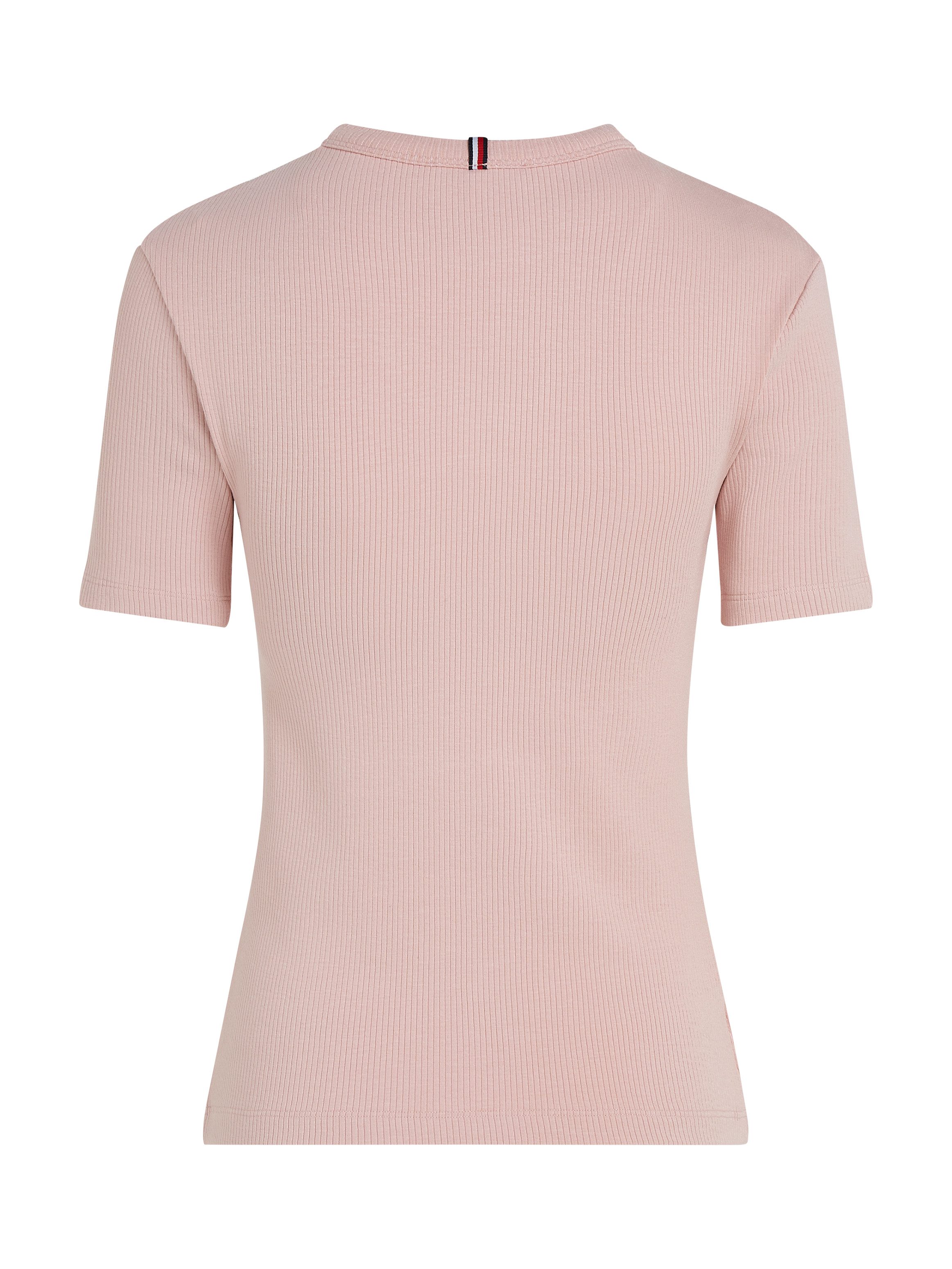 Tommy Hilfiger Shirt met korte mouwen 5X2 RIB C-NK SS met ronde hals, korte mouwen