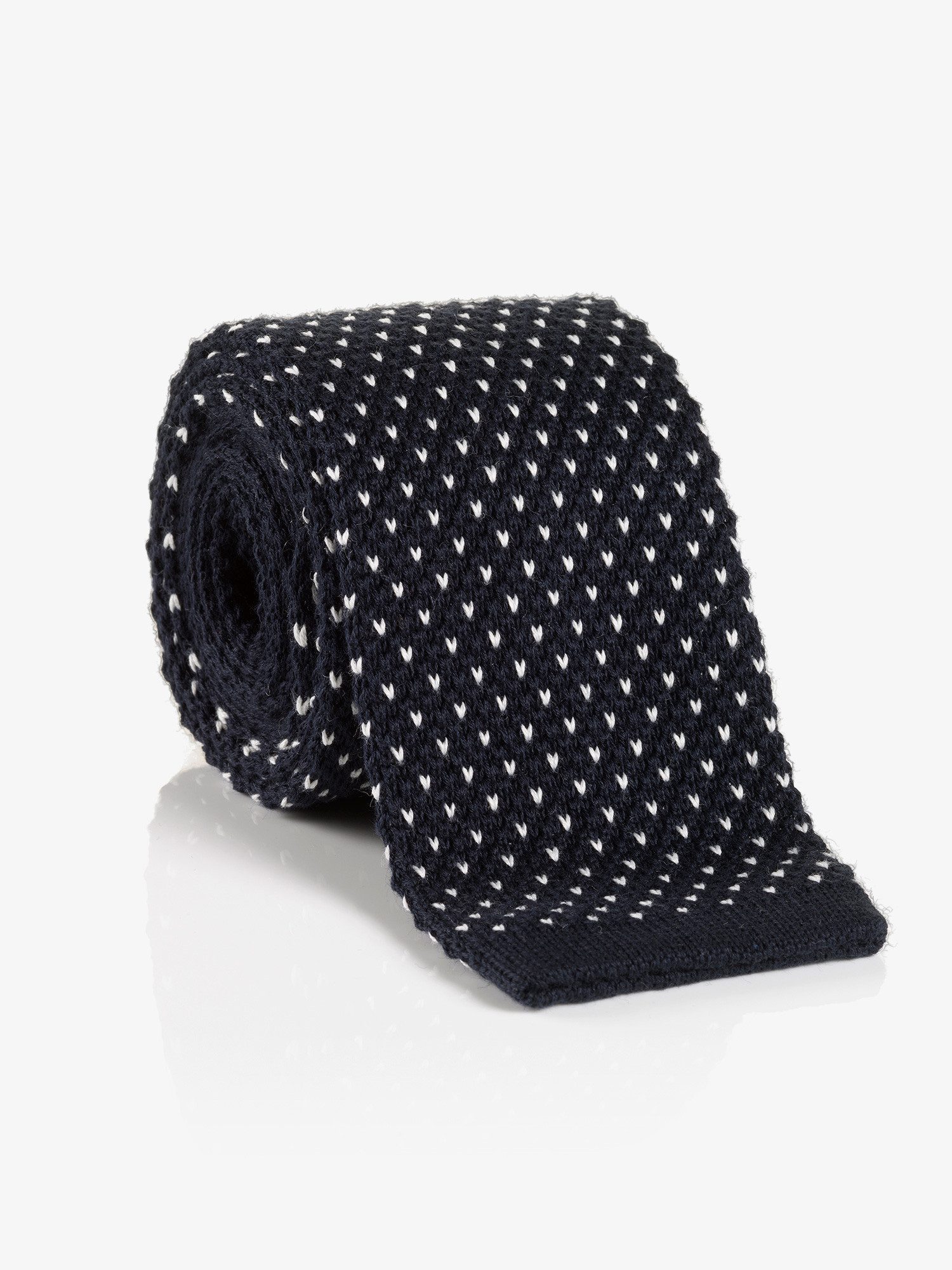 Cinque Stropdas met fijn houndstooth breipatroon (1 stuk) heren stropdassen blauw