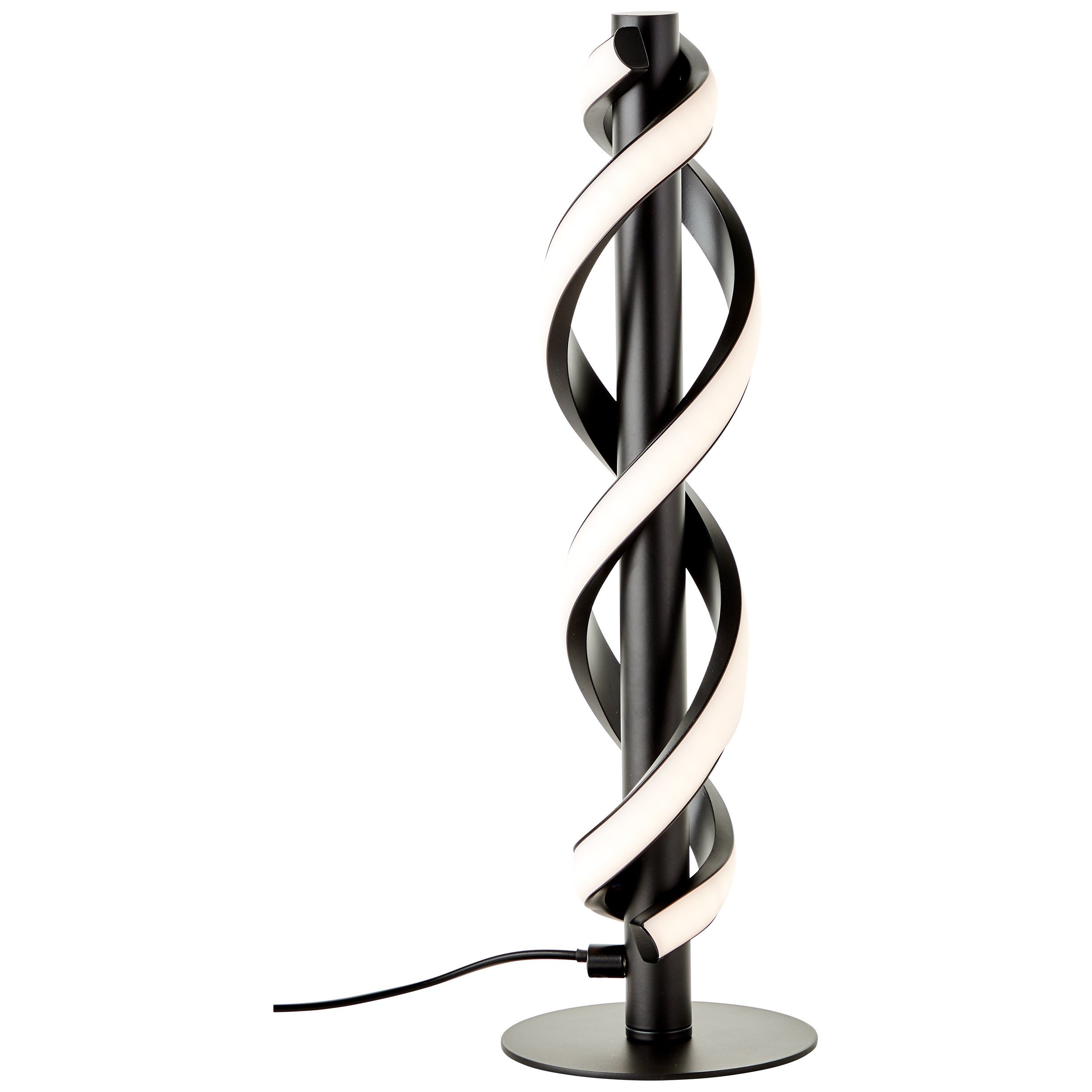 Brilliant Leuchten Led-tafellamp Amalie 1100 lm, hoogte 39 cm, ø 12 cm, metaal/kunststof, zwart