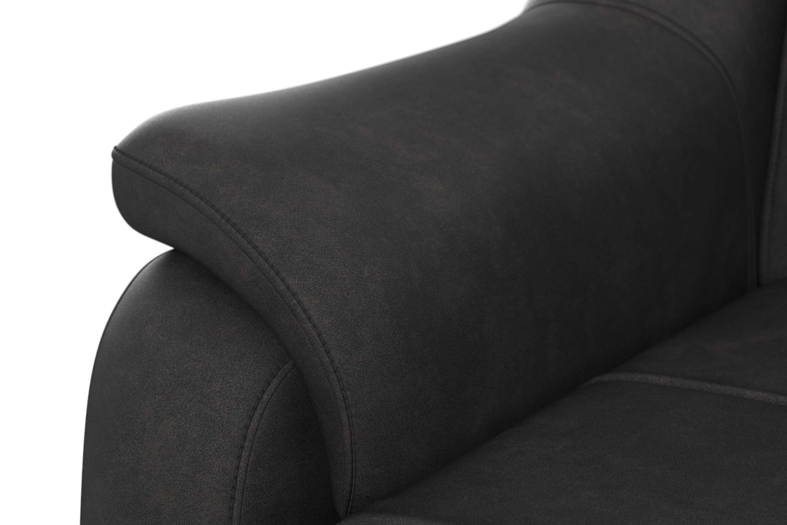 sit&more Hoekbank Freetown L-vorm met verstelbare hoofdsteun en comfortabele binnenvering