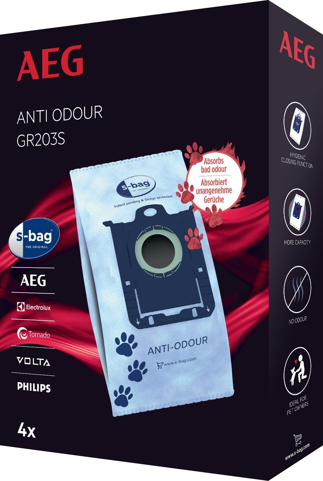 AEG Stofzuigerzak S-bag® Anti-Odour GR203S