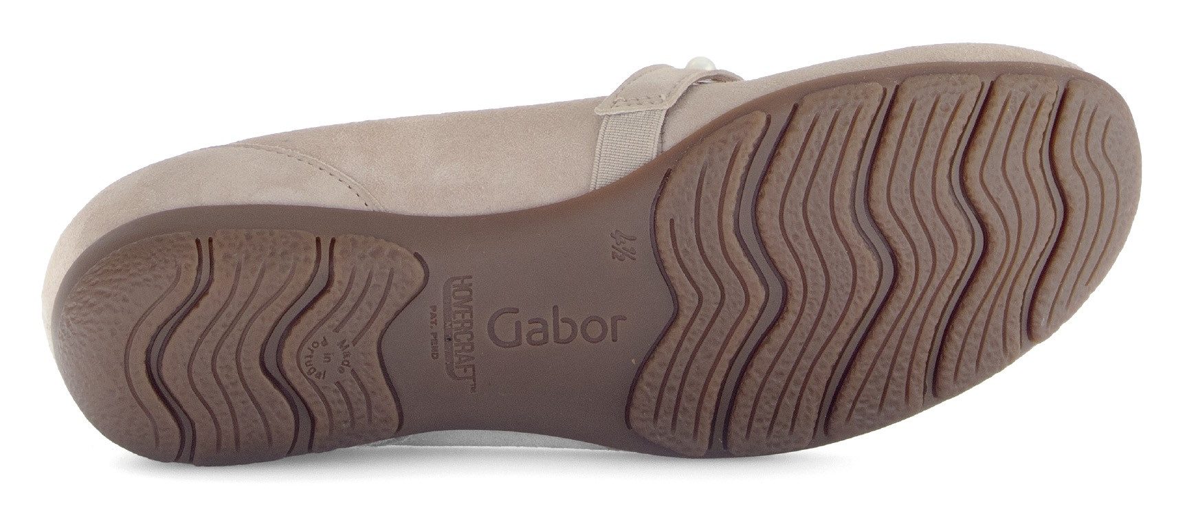 Gabor Ballerina's met riempje , businessschoen, kettschoen met hovercraft-luchtkamer-loopzool