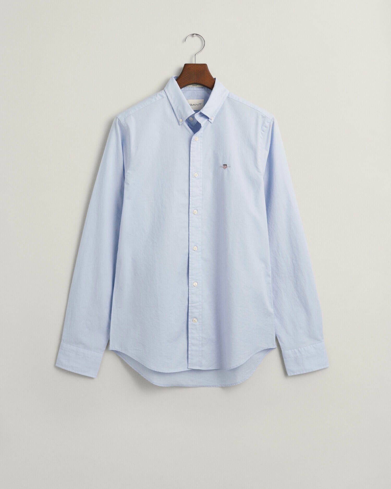 Gant Overhemd met lange mouwen Slim fit poplin overhemd licht slijtvast easy care