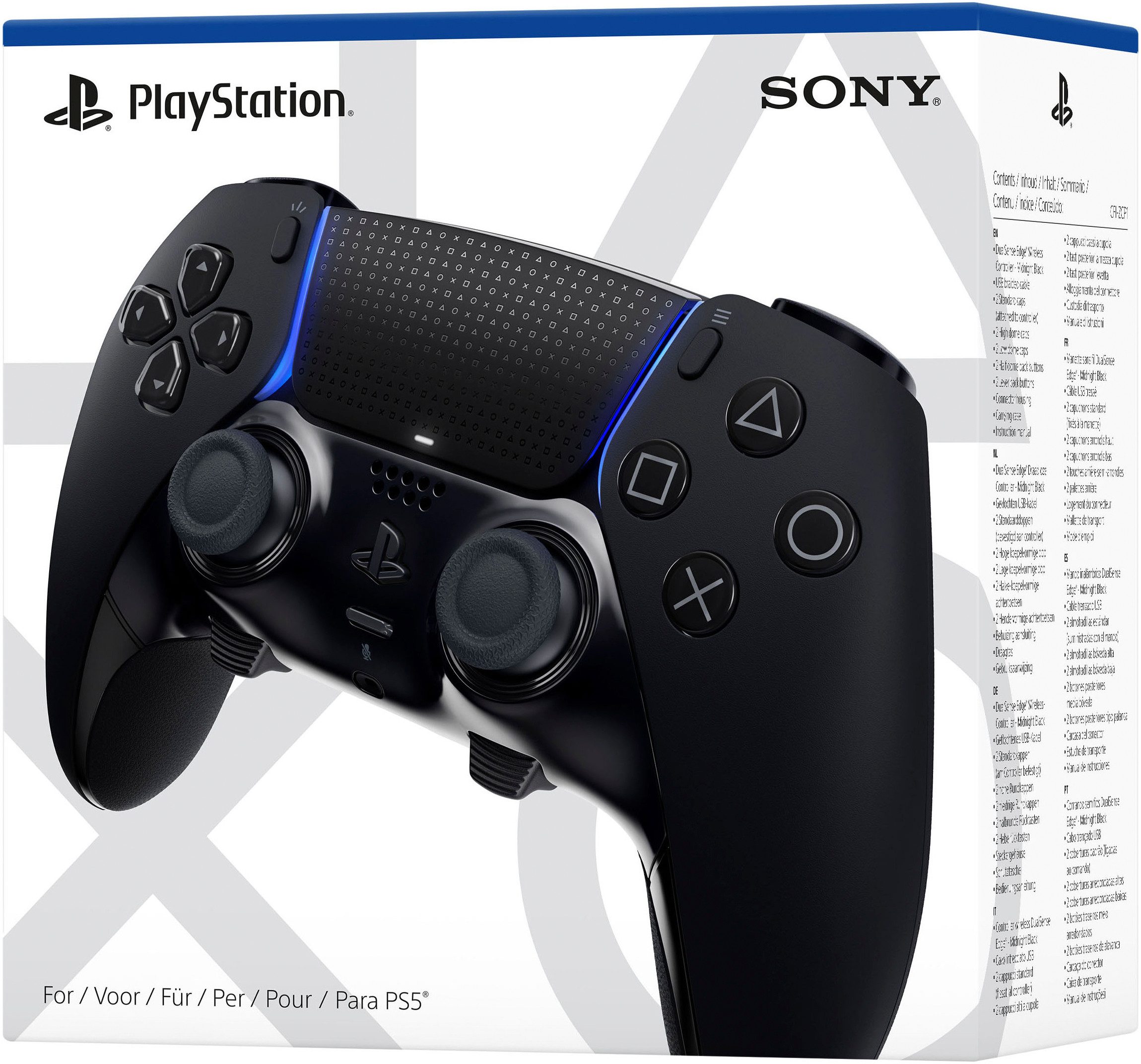 PlayStation 5 Controller DualSense Edge Wireless Midnight Black