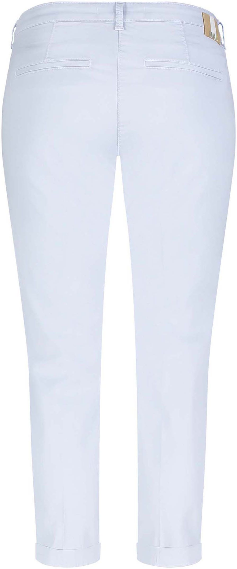 MAC Chino turn up met subtiele glans, elegant en sportief tegelijk