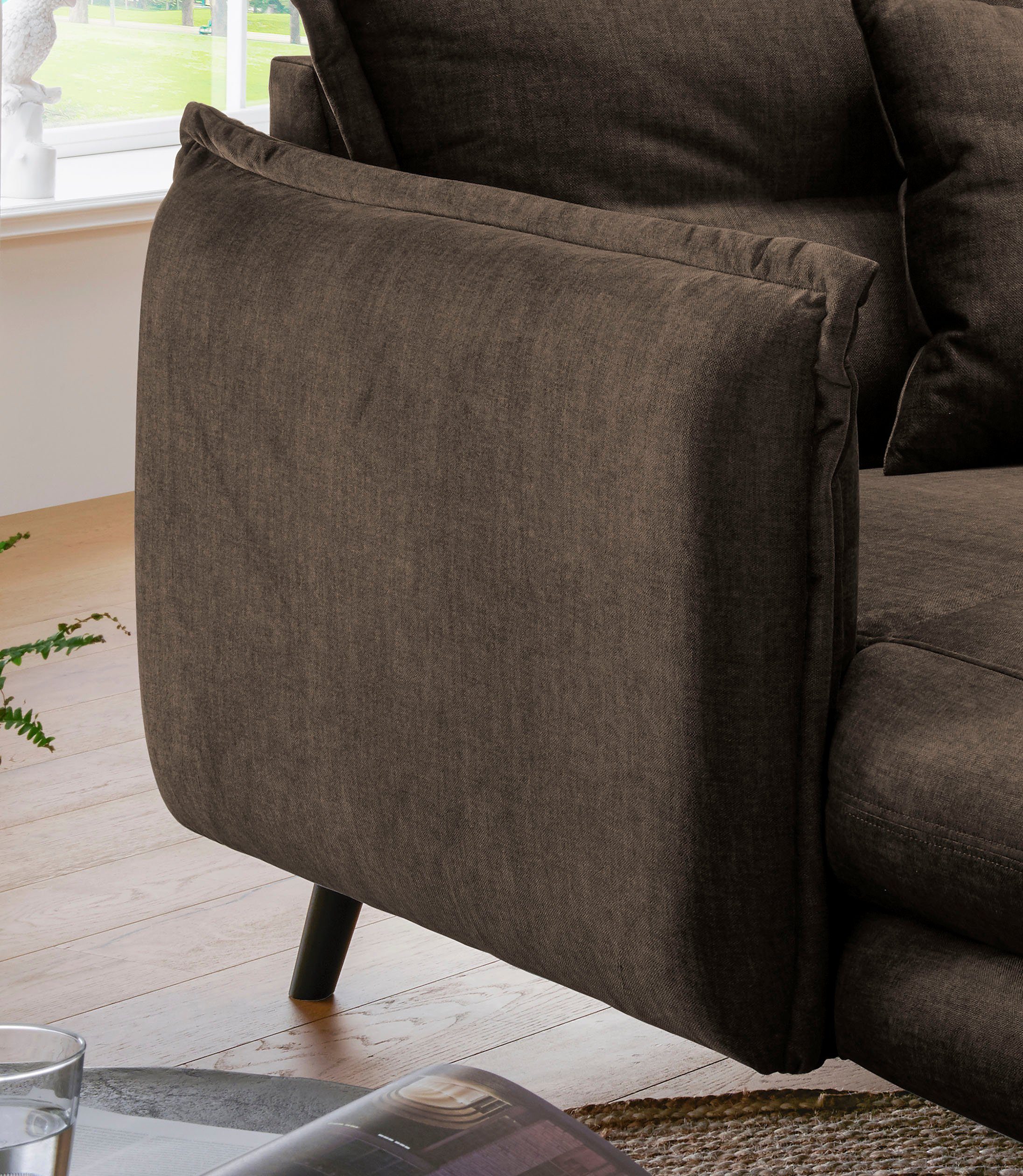 INOSIGN Loveseat LAZIO moderne fauteuil met een comfortabele bekleding, 2 stuks decoratieve sierkussens