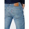 levi's slim fit jeans 511 met leren badge blauw
