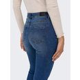 only skinny fit jeans onlwauw mid sk destroy dnm bj209 blauw