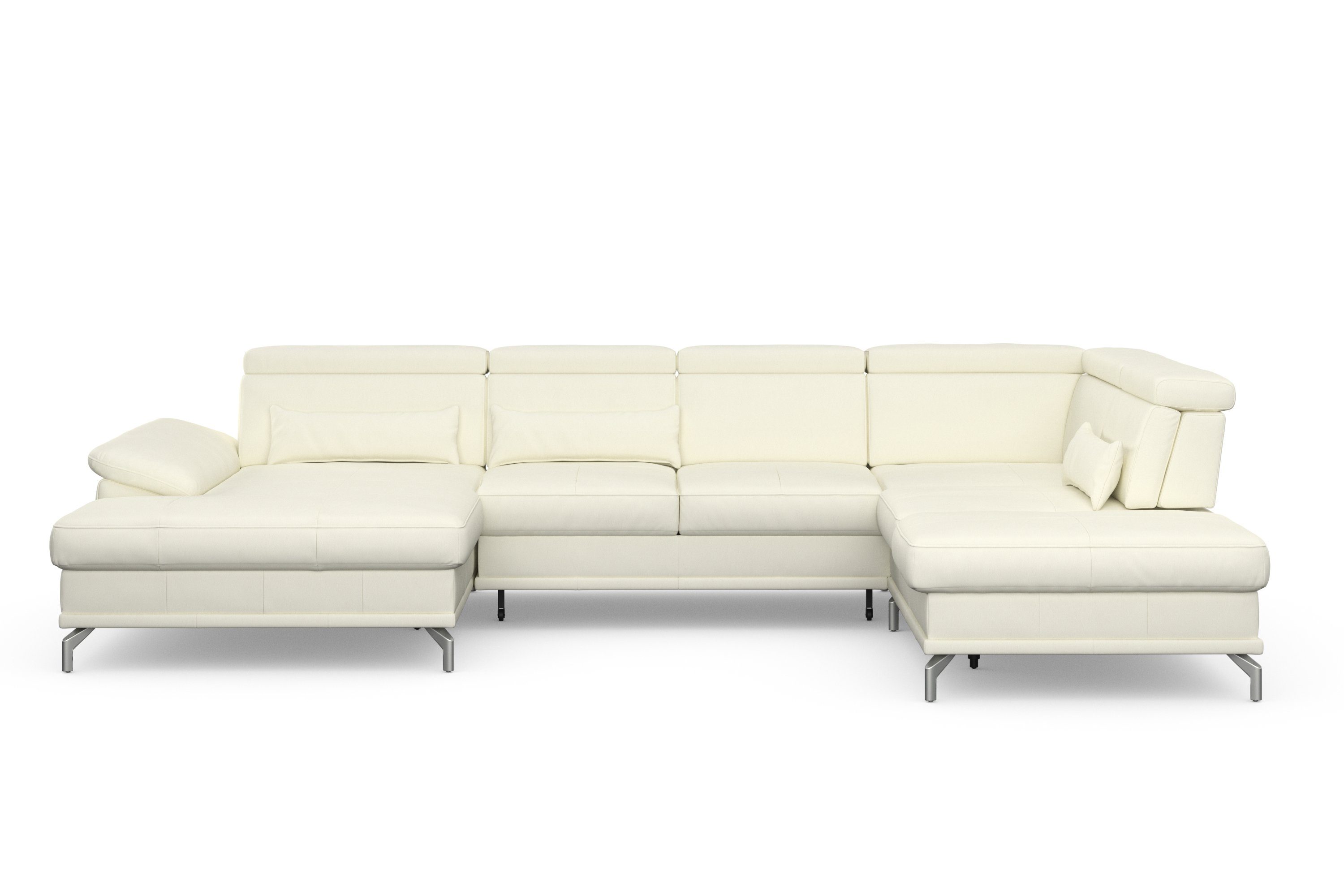 sit&more Zithoek Cabrio U-vorm, met zitdiepteverstelling, arm- en hoofdsteunverstelling