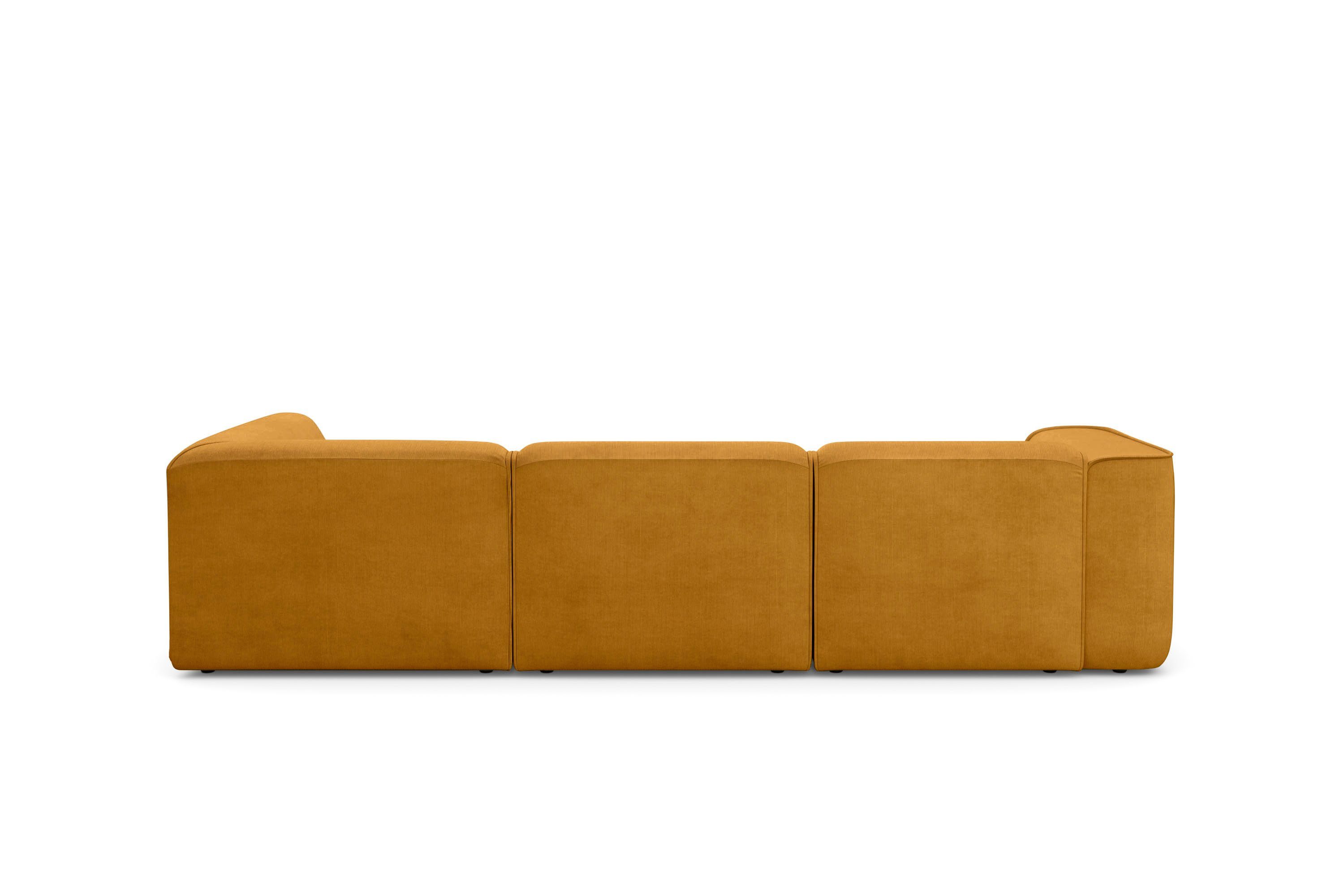RAUM.ID Hoekbank Merid L-vorm, altijd uitbreidbaar met modules, B/D/H: 295/162/70 cm