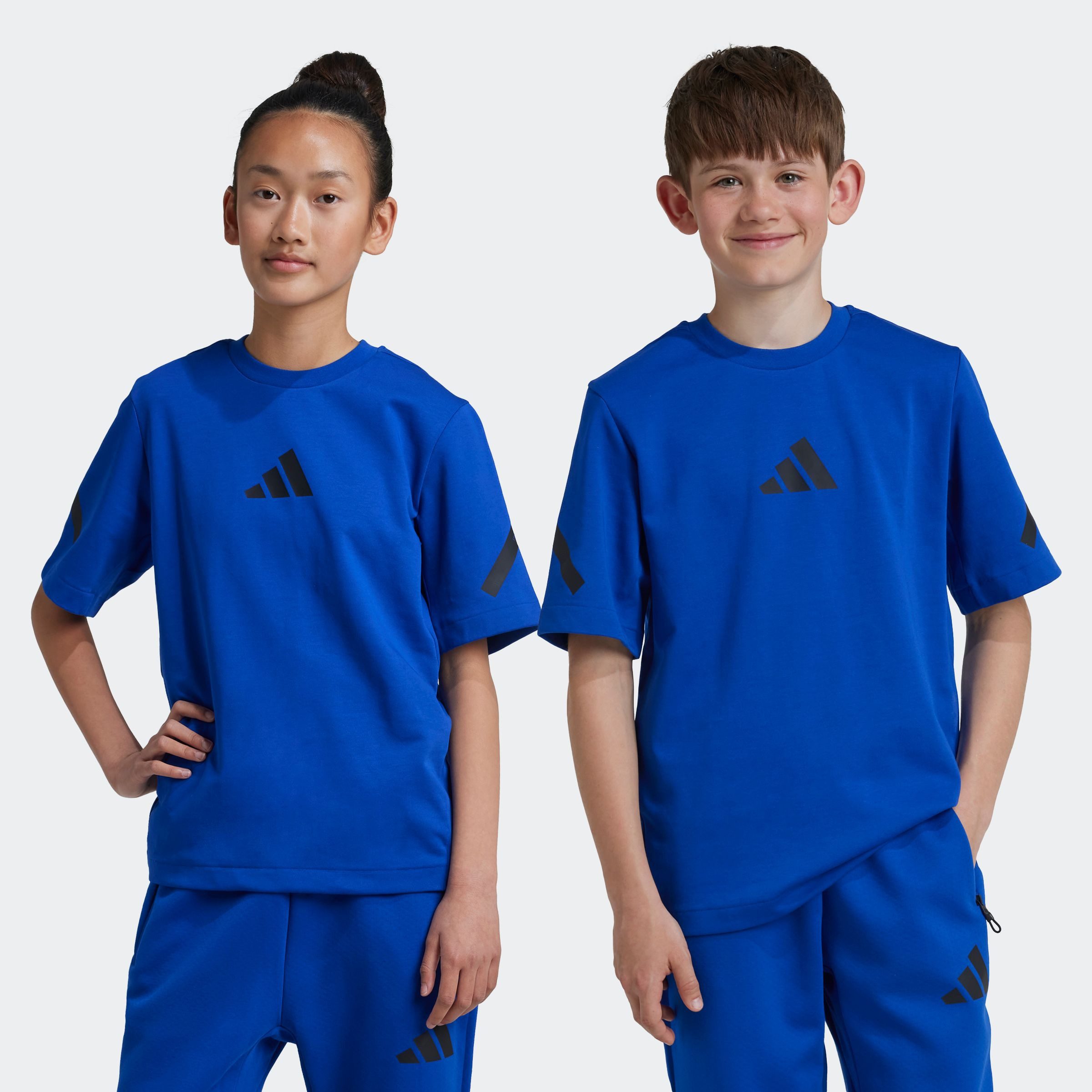 adidas Sportswear T-shirt J ZNE TEE jongens t-shirts maat 164 blauw