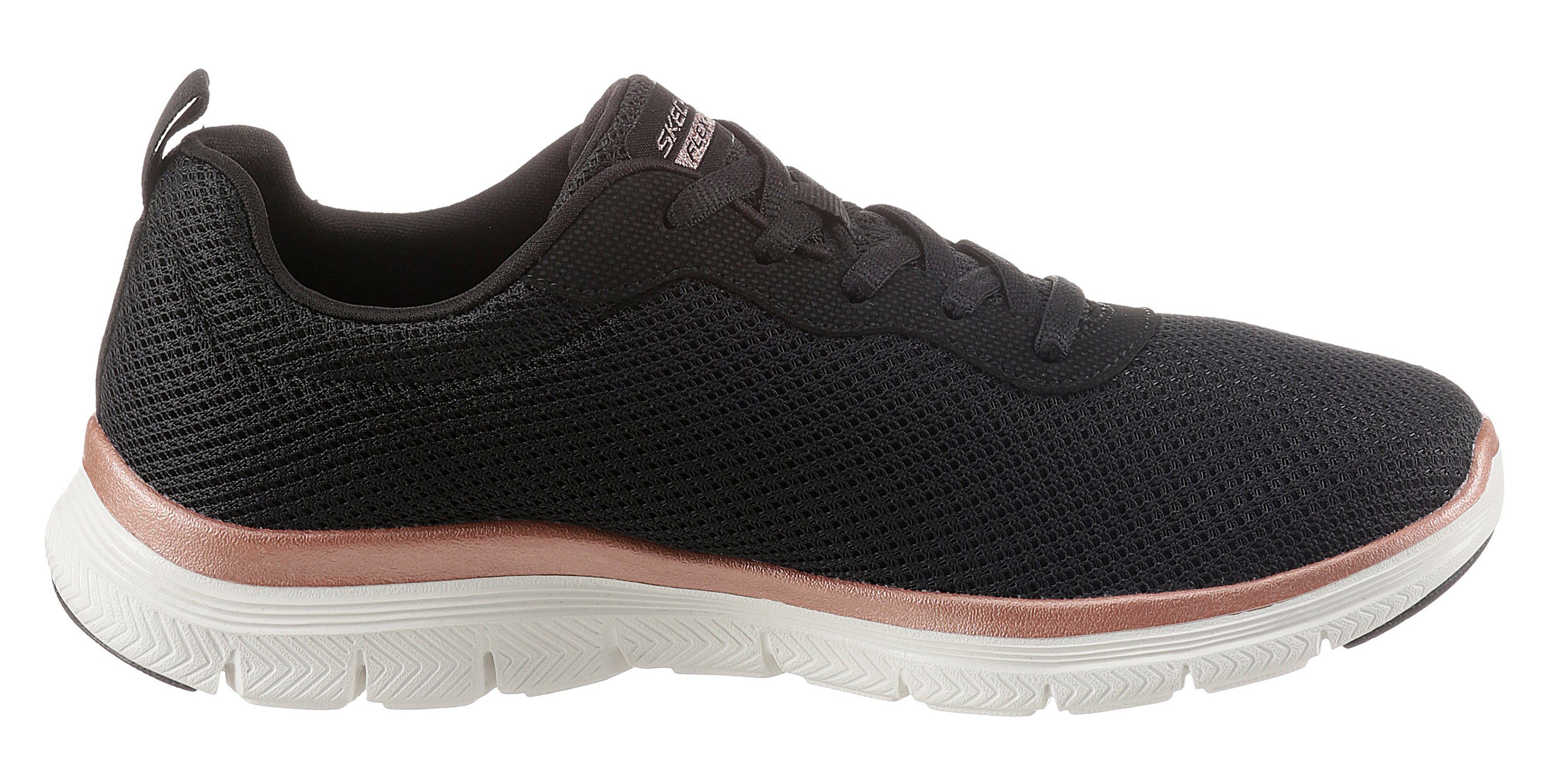 Skechers Sneakers FLEX APPEAL 4.0 BRILLINAT VIEW Vrijetijdsschoen, lage schoen, veterschoen met Air Cooled Memory Foam