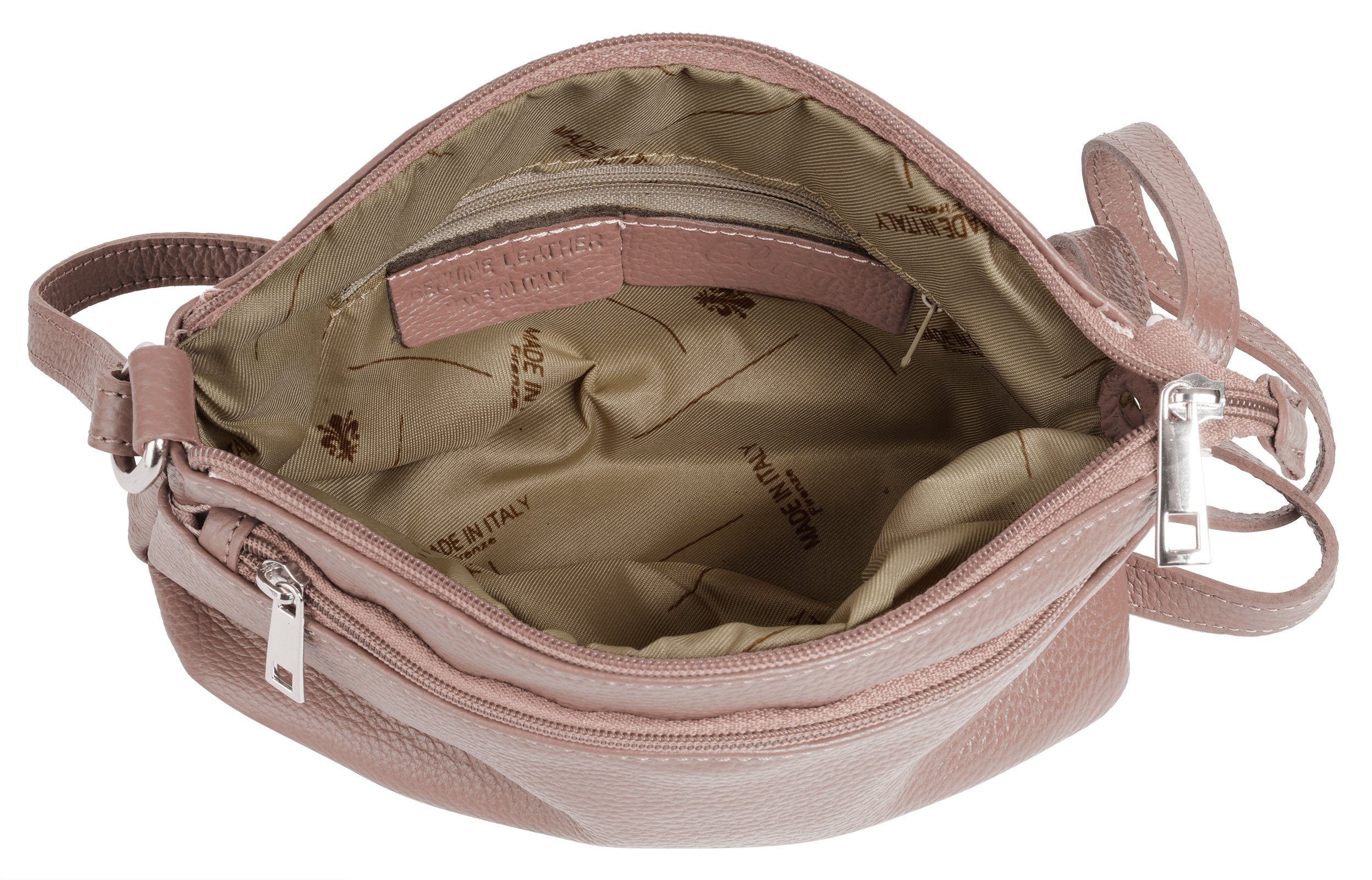Cluty Schoudertas echt leer, made in italy