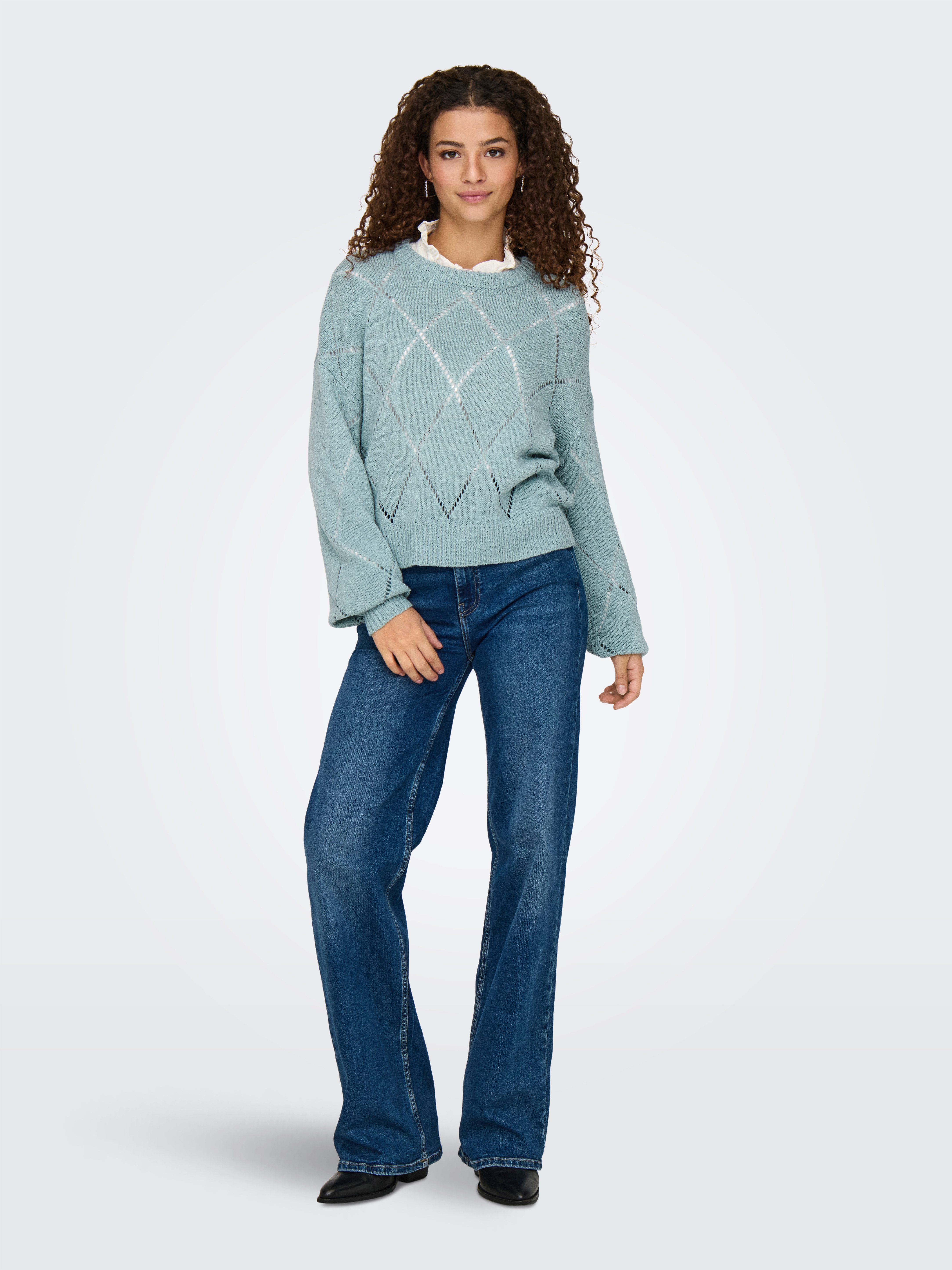 Only Gebreide trui ONLGEENAS LS STRUCTURE O-NECK CC KNT