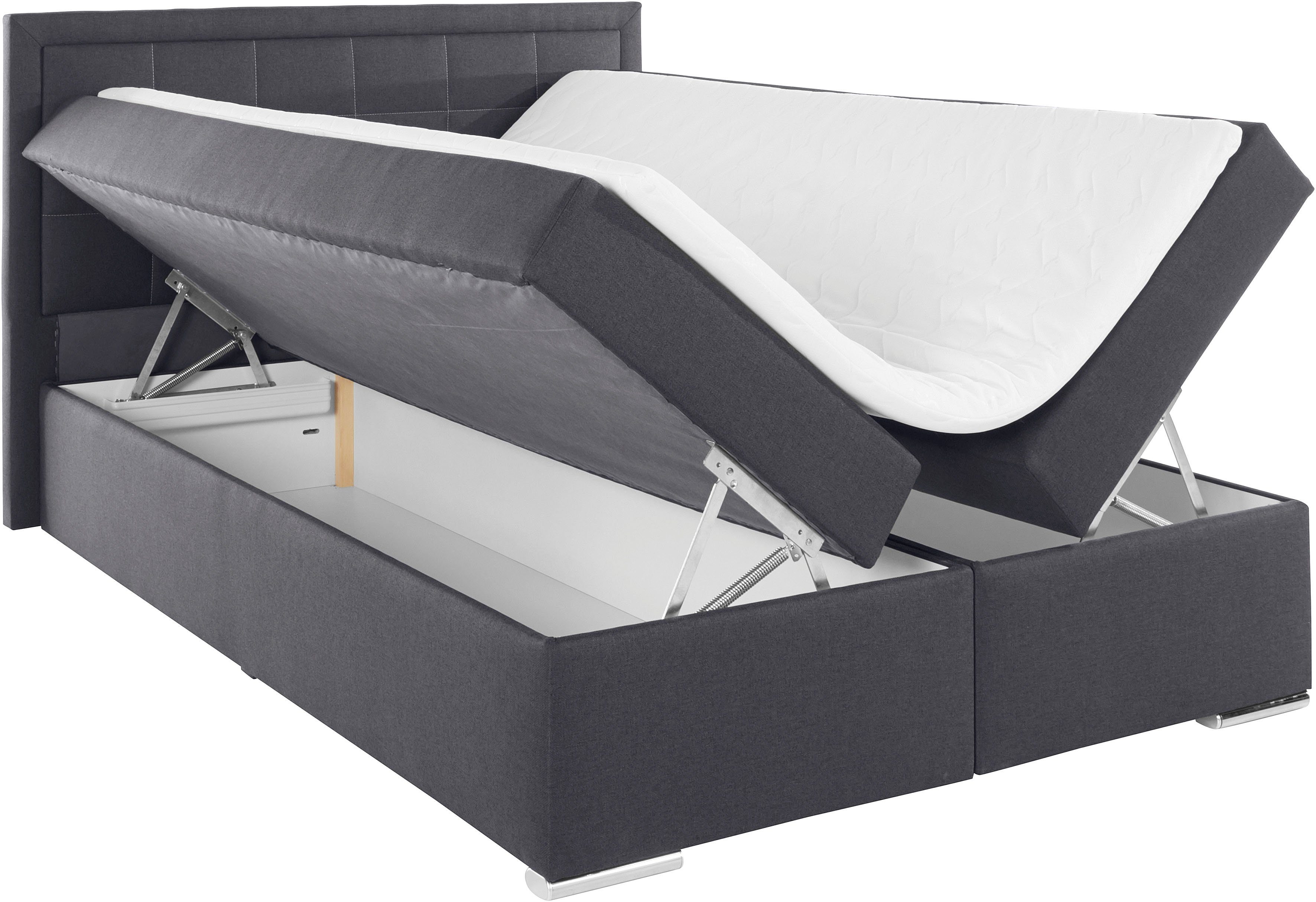 COLLECTION AB Boxspring Athena, OTTOs Choice, Topseller optioneel met bedkist inclusief topper bij uitvoering met matras, in hardheden h2, h3, h4