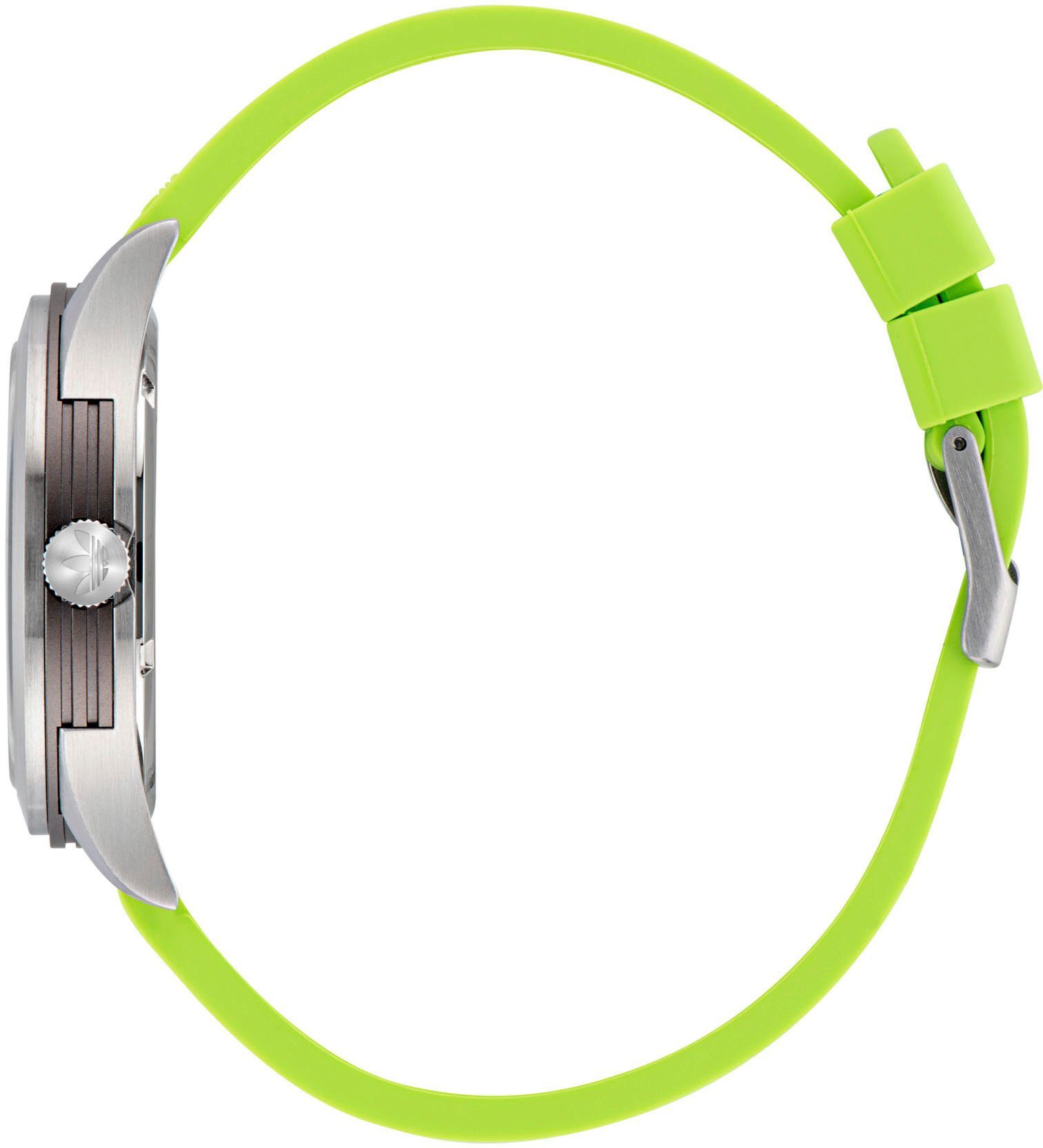 adidas Originals Kwartshorloge CODE THREE Polshorloge, dames, herenhorloge, siliconen band