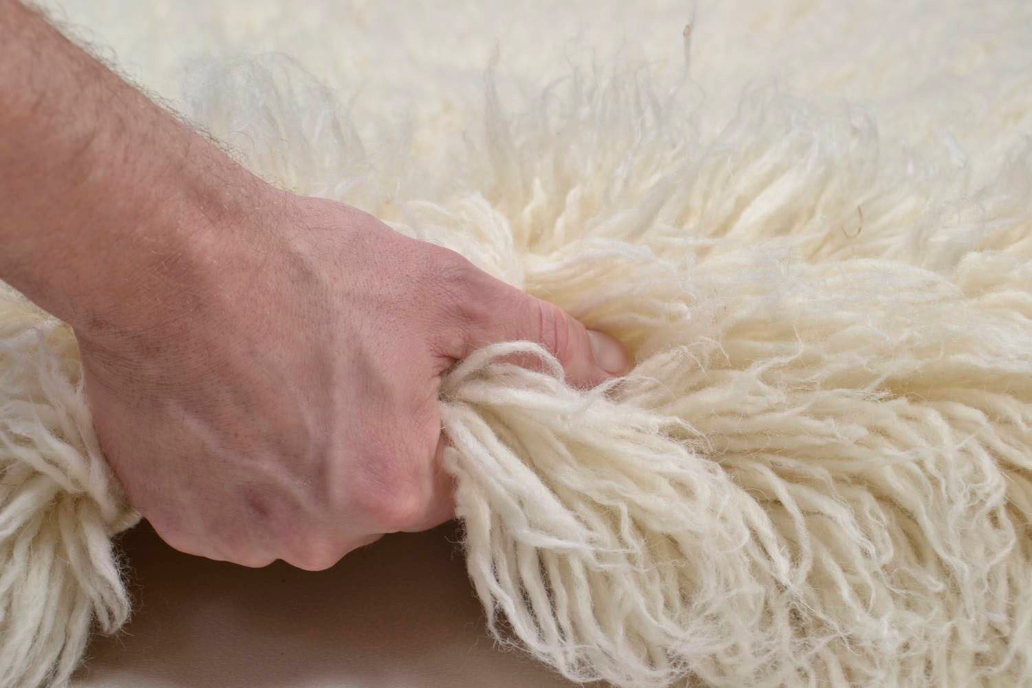 THEKO Wollen kleed Flokos 2 origineel griekse flokati, hoge pool, unikleuren, zuivere wol