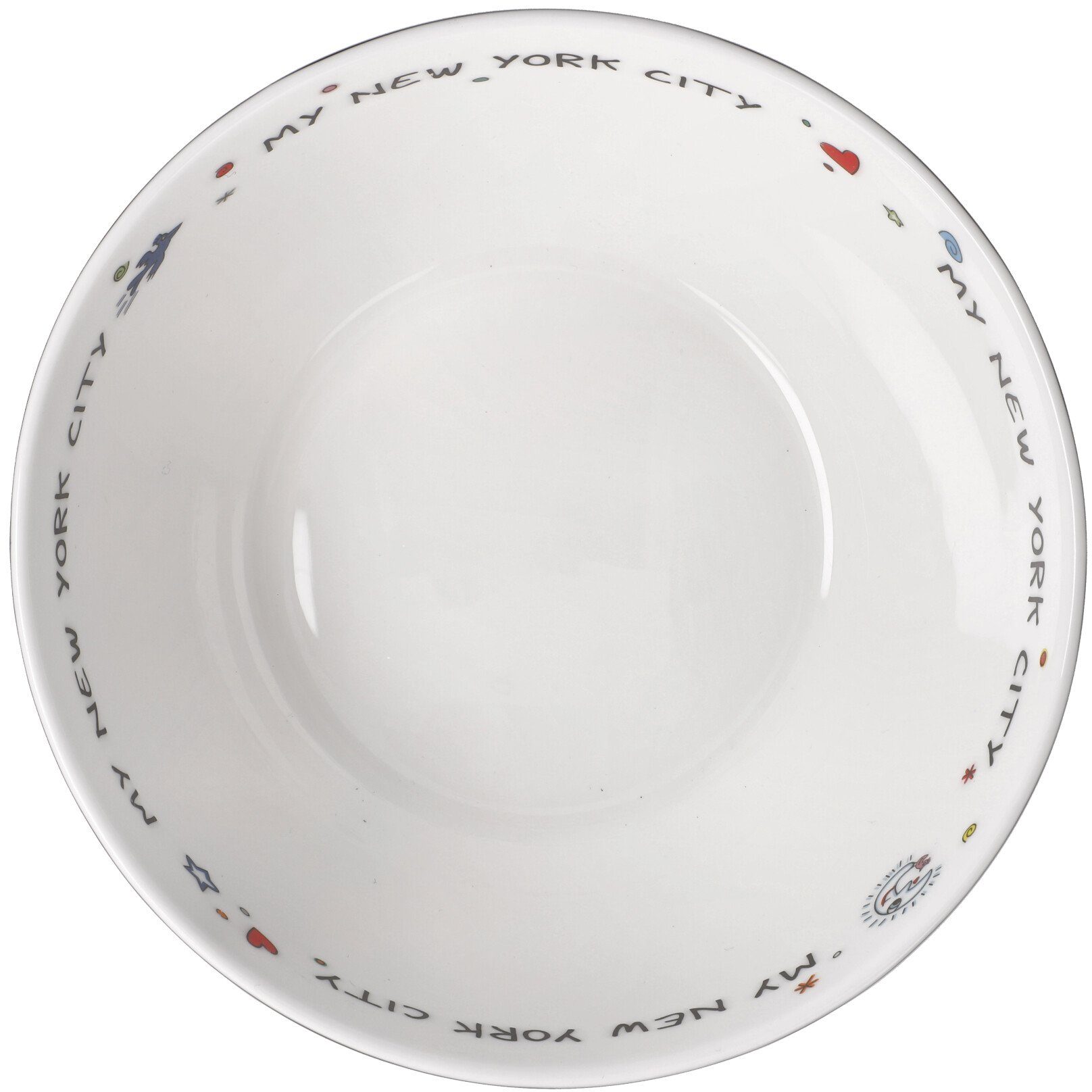 Goebel Decoratieve schaal Rizzi Pop Art, fijn bone china, James Rizzi - Mijn New York City Nacht