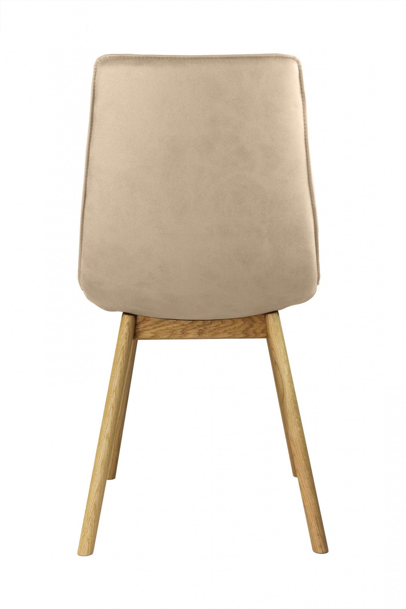 andas Eetkamerstoel Ramon met massief houten poten, verschillende stoffen (set, 2 stuks)