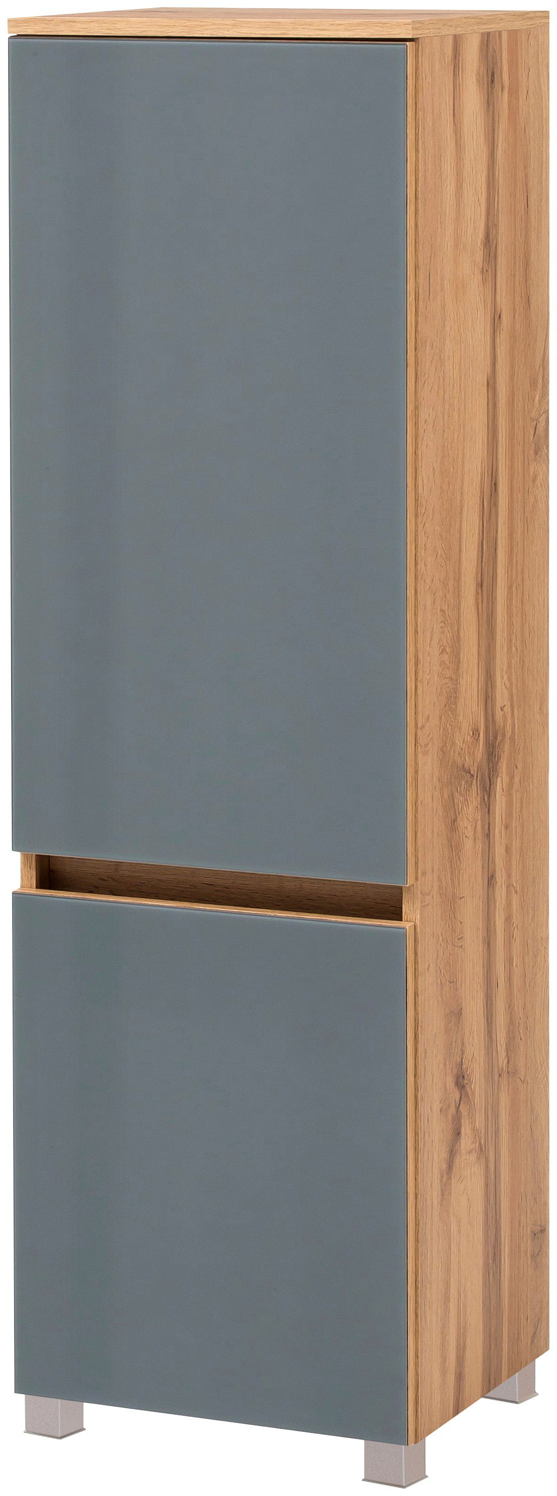 welltime Halfhoge kast Horki 40 cm breed halfhoge kasten grijs
