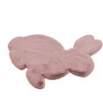 calo-deluxe vloerkleed voor de kinderkamer kids-750 imitatiebont, motief konijn roze