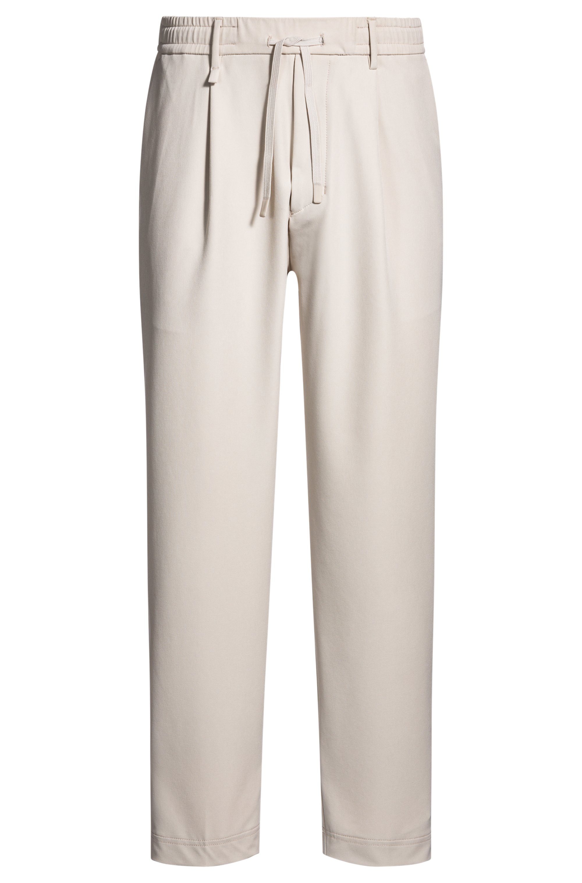 BOSS GREEN Geweven broek T_Convert-Pleat met trekkoord en merklabel
