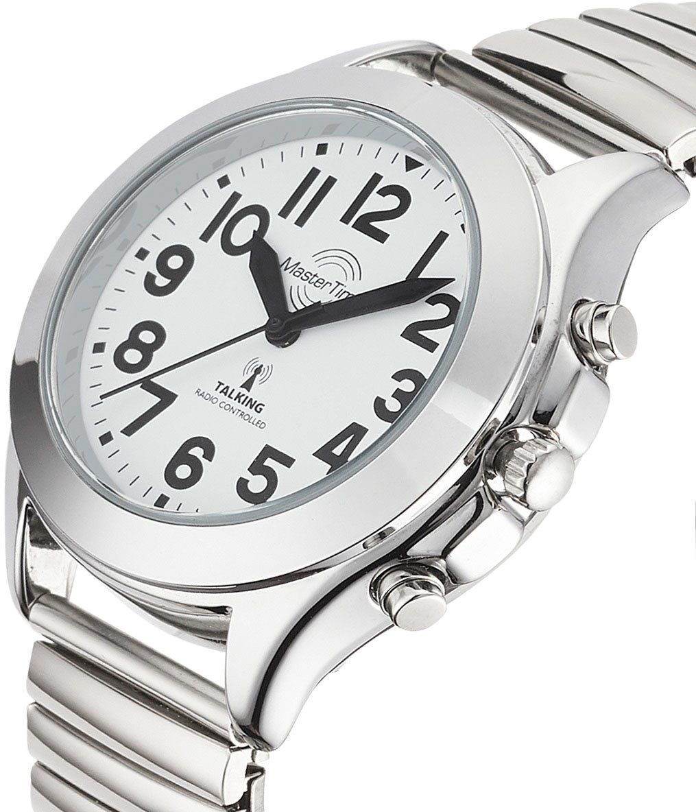 MASTER TIME Radiografisch horloge Sprekende radiohorloge Horloge, quartz, dameshorloge, flexband, trekband