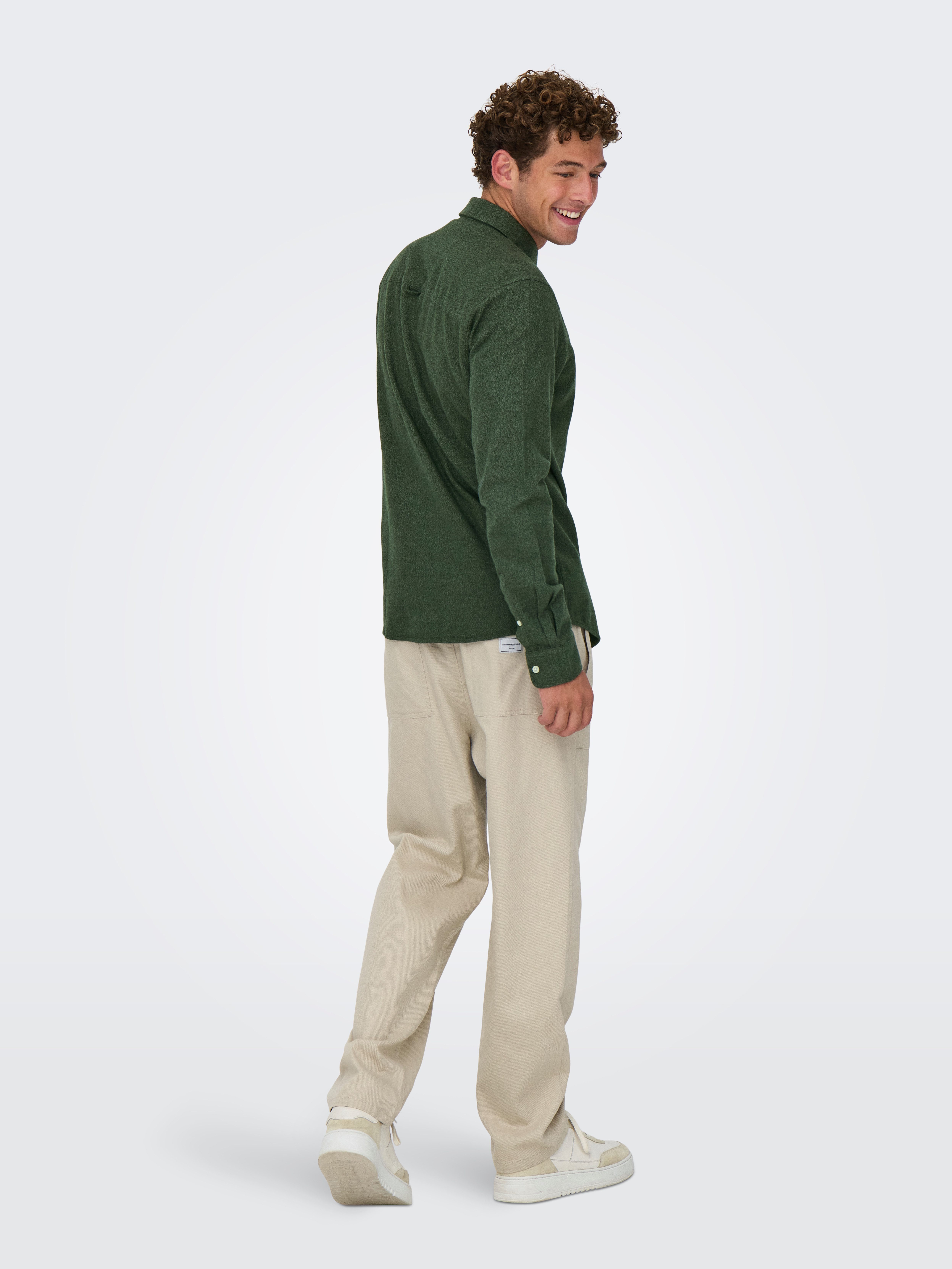 ONLY & SONS Overhemd met lange mouwen ONSNIKOLA LS MELANGE SHIRT OTL