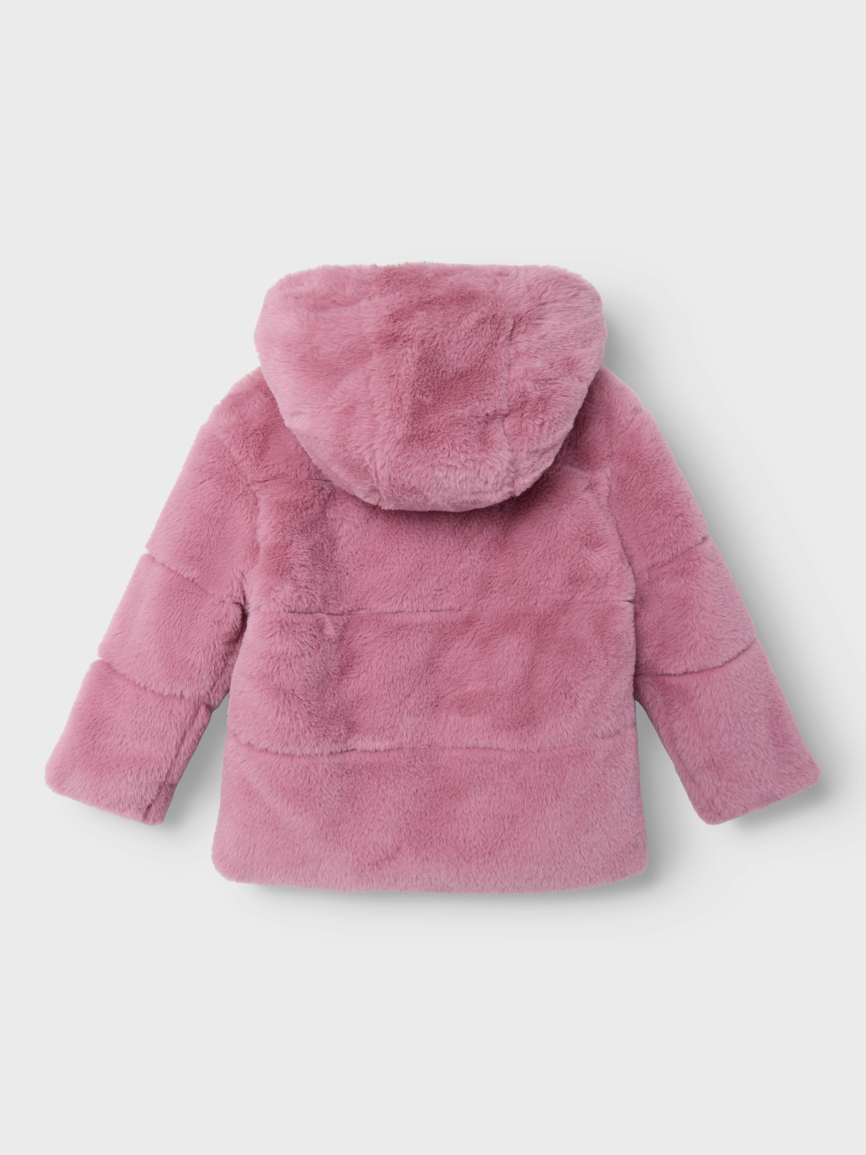 Name It Jack van imitatiebont NMFMILA FAUX FUR JACKET W HOOD PB