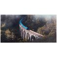 spiegelprofi gmbh decoratief paneel train landscape exclusieve artprint (1 stuk) multicolor