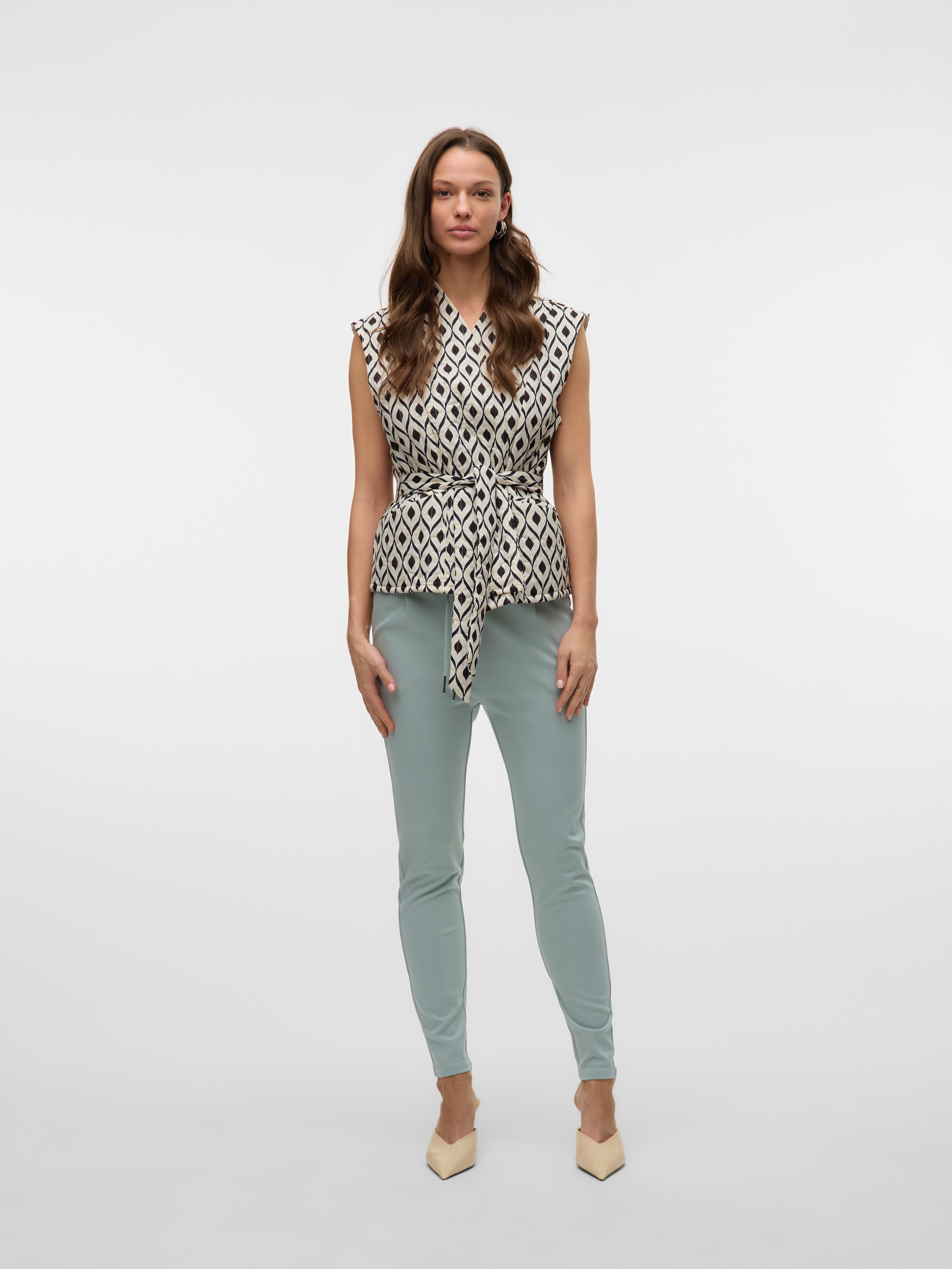 Vero Moda Joggingbroek VMEVA MR LOOSE STRING PANT GA NOOS