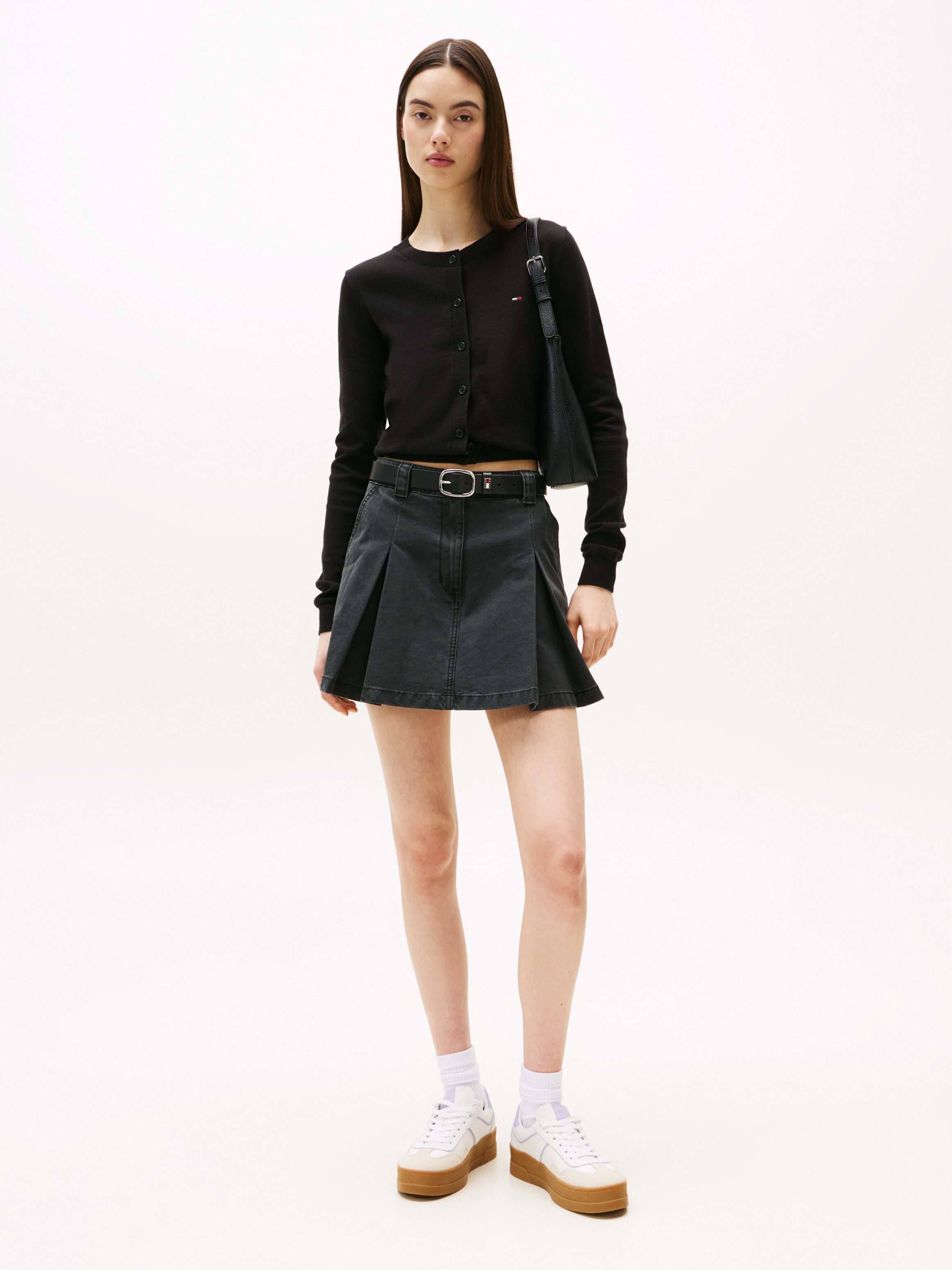 TOMMY JEANS Vest TJW ESSENTIAL CREW NECK CARDIGAN