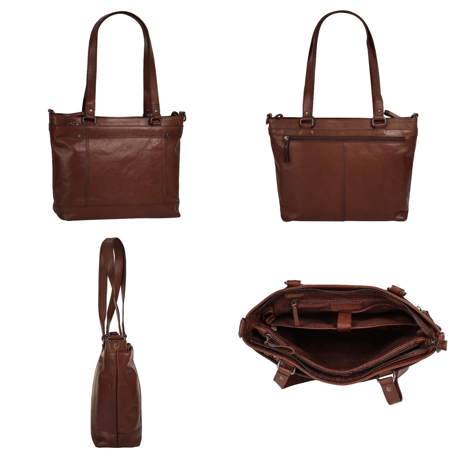 Spikes & Sparrow Shopper echt leder