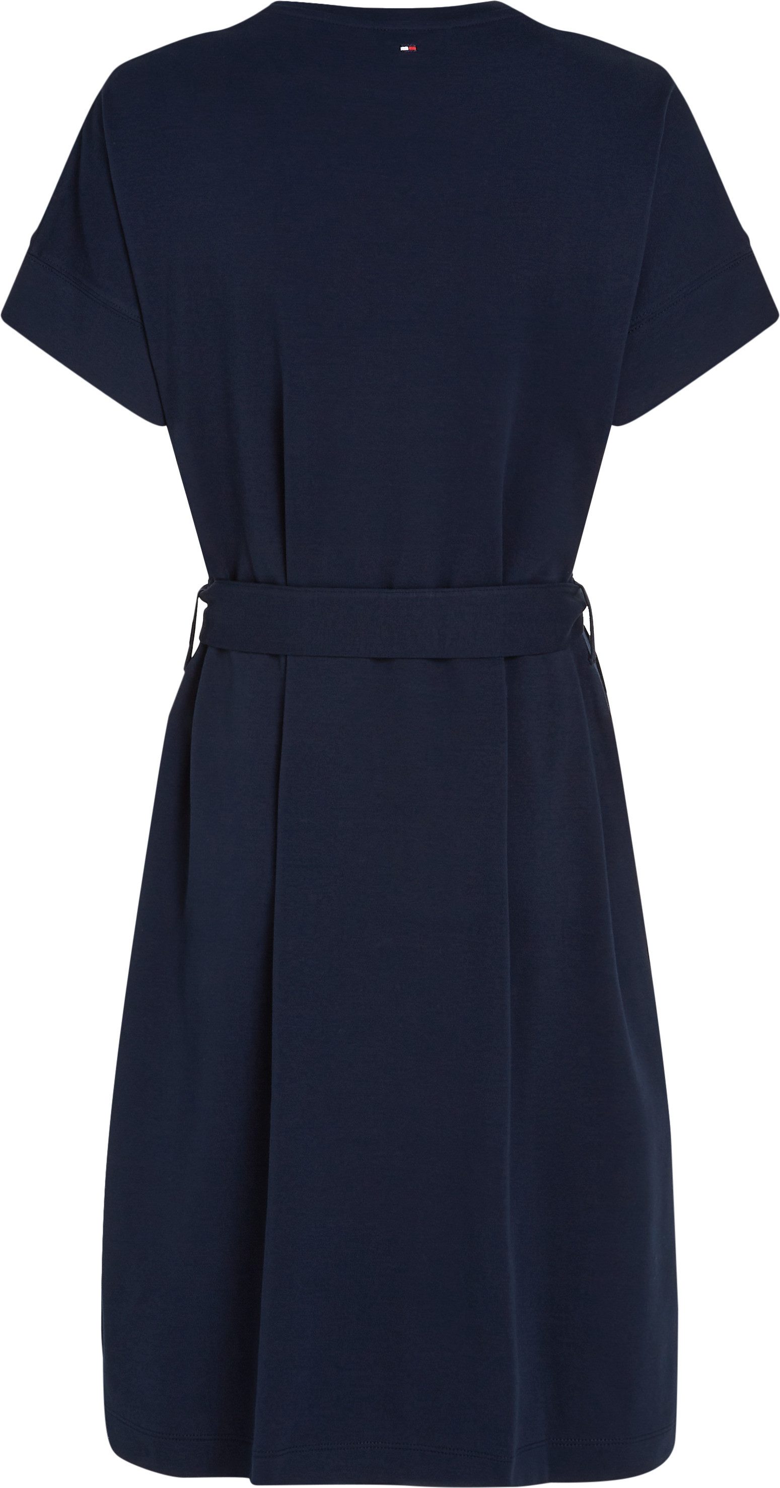 Tommy Hilfiger Jurk in a-lijn COTTON INTERLOCK SHORT DRESS