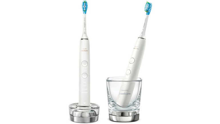 Portaal Vervorming Bloedbad Philips Sonicare Elektrische tandenborstel HX9914/55 DiamondClean Premium  ultrasone tandenborstel, set van 2 inclusief oplaadglas in de online shop |  OTTO