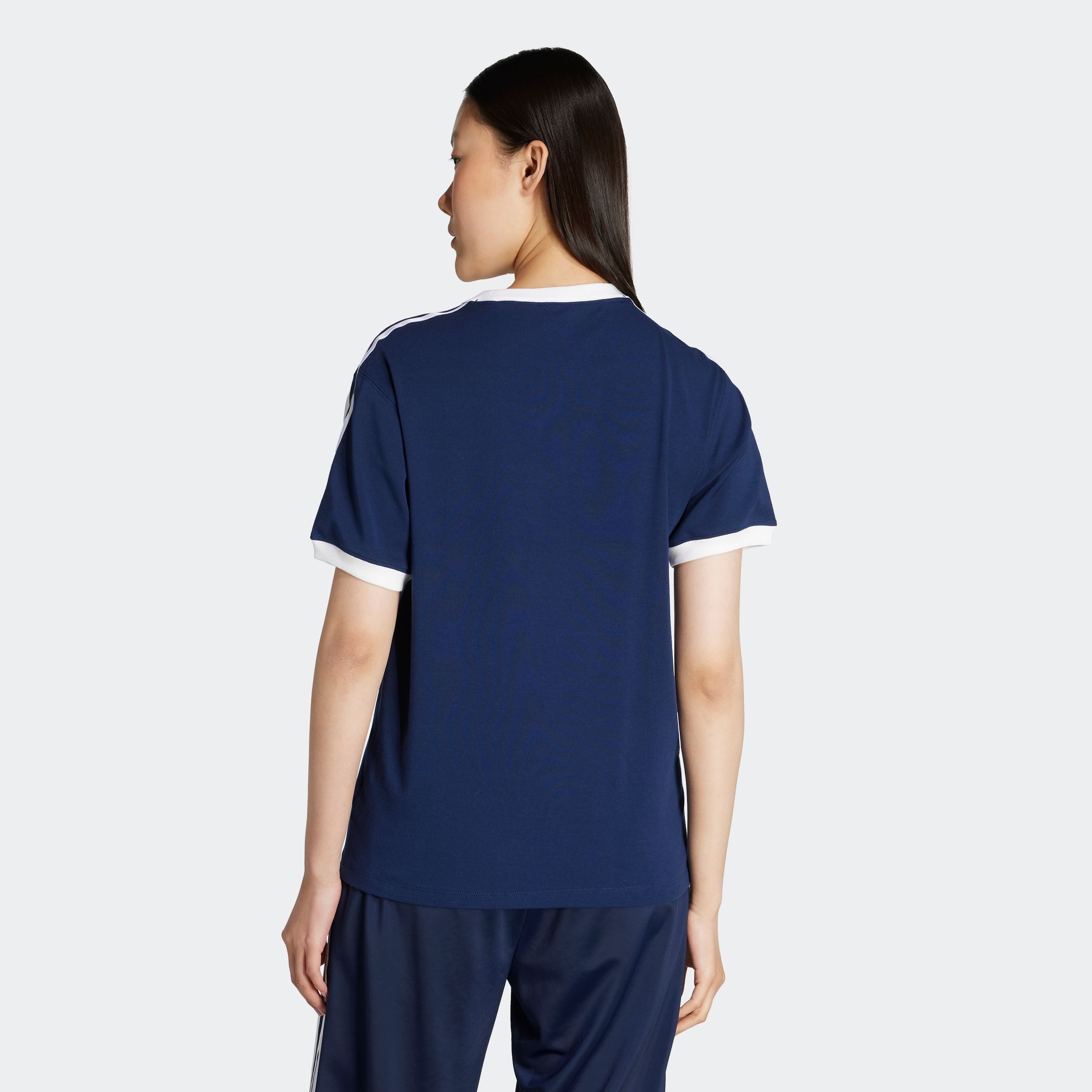 adidas Originals T-shirt 3 STRIPE TEE drie-strepen shirt met trefoil-logo