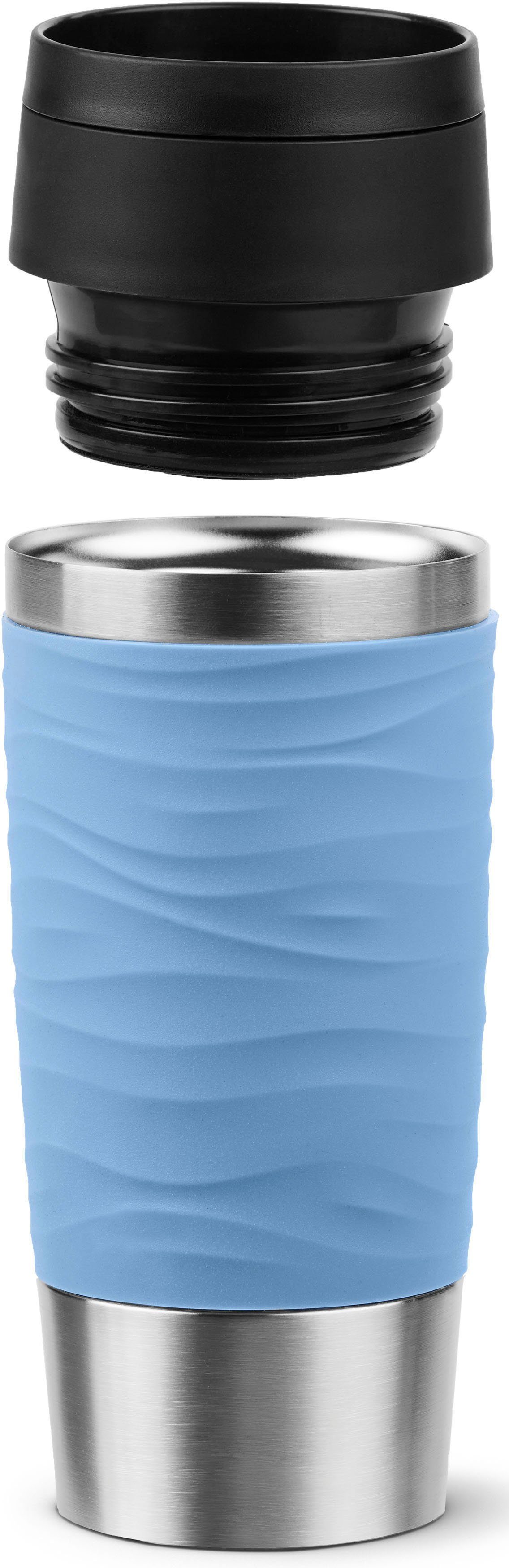 Emsa Thermosbeker Travel Mug Classic Wave 100% dicht, vaatwasserbestendig, 360° drinkopening