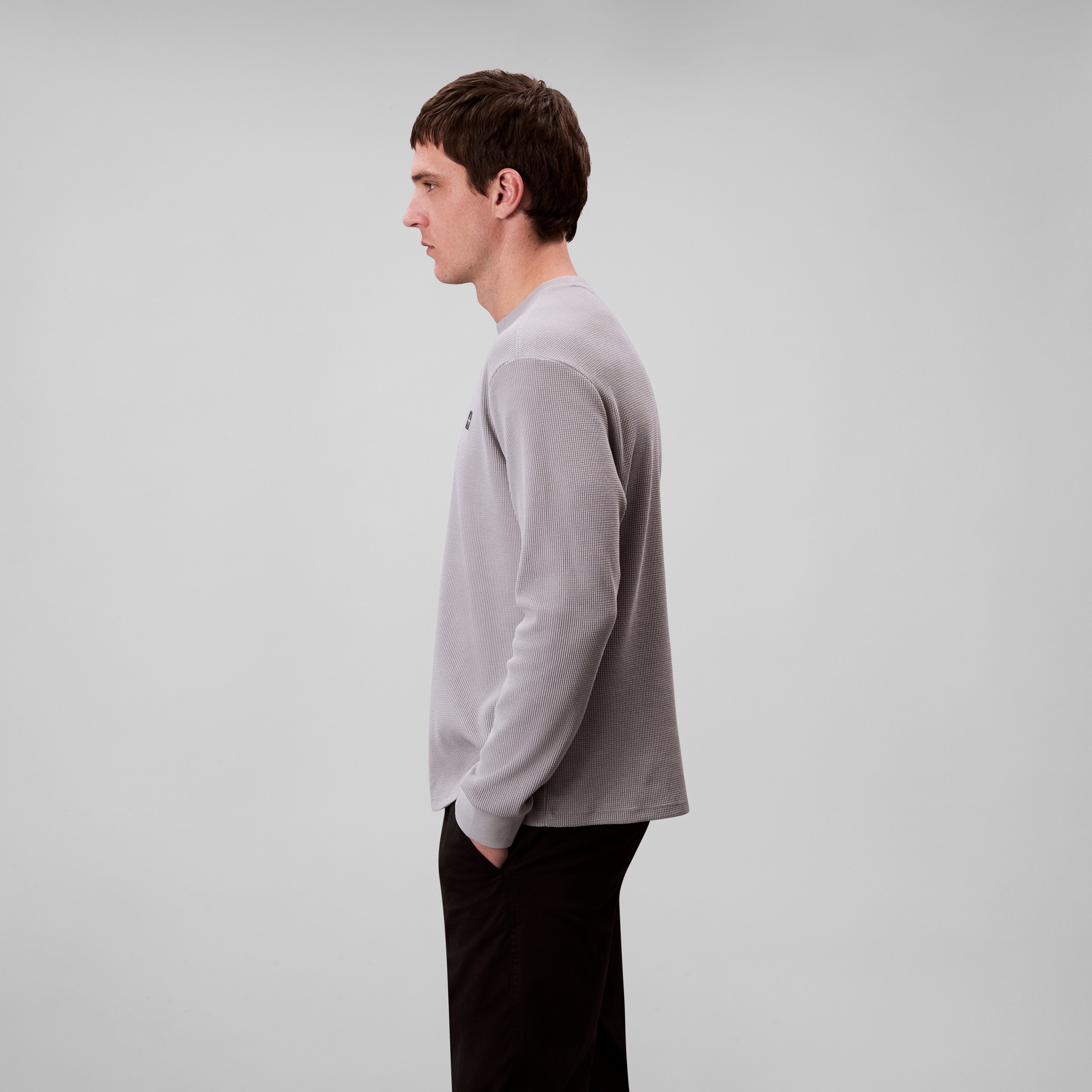 Calvin Klein Shirt met lange mouwen LS WAFFLE BADGE CREWNK TEE