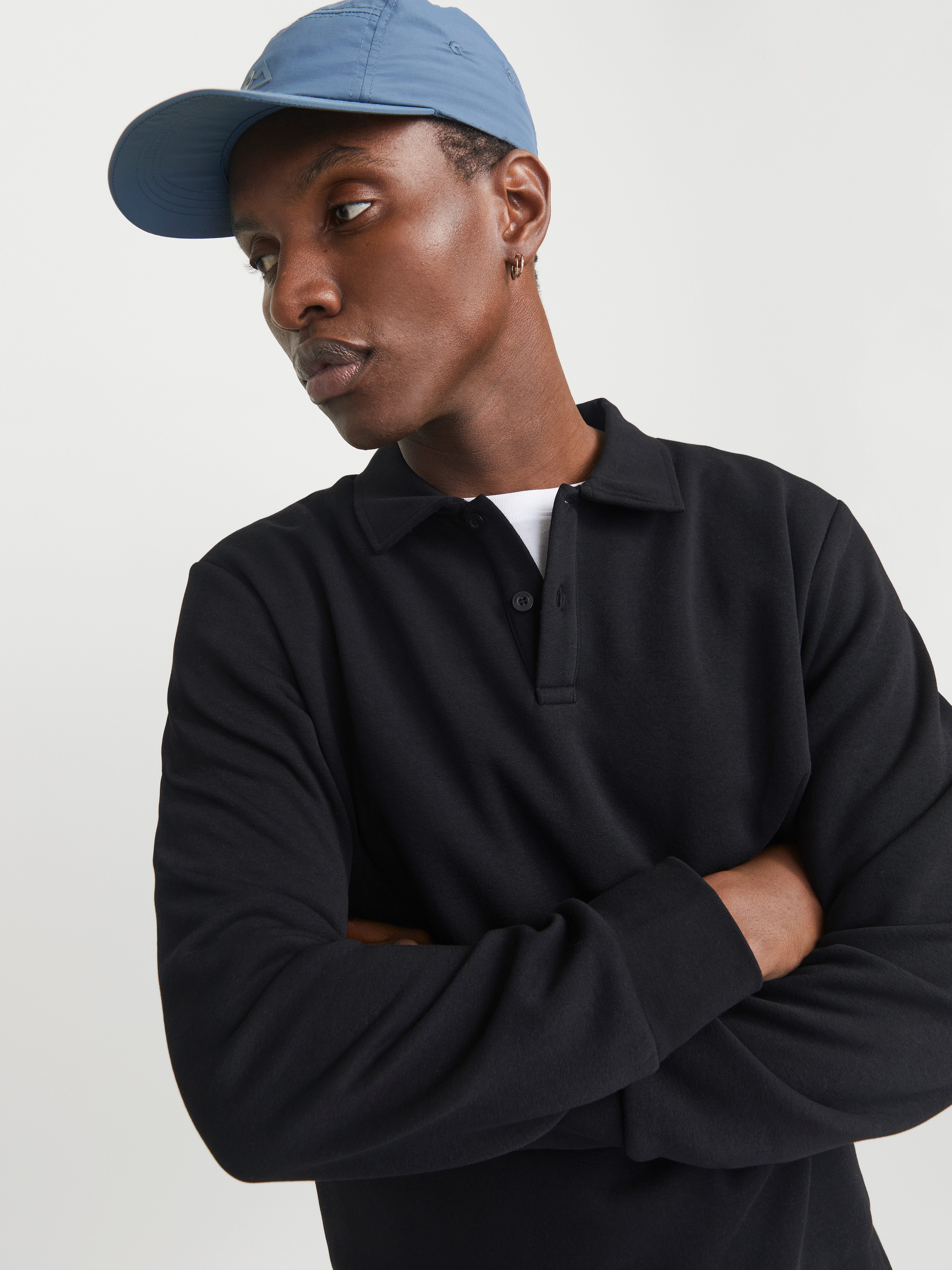 Jack & Jones Sweatshirt JJEBRADLEY SWEAT POLO NOOS