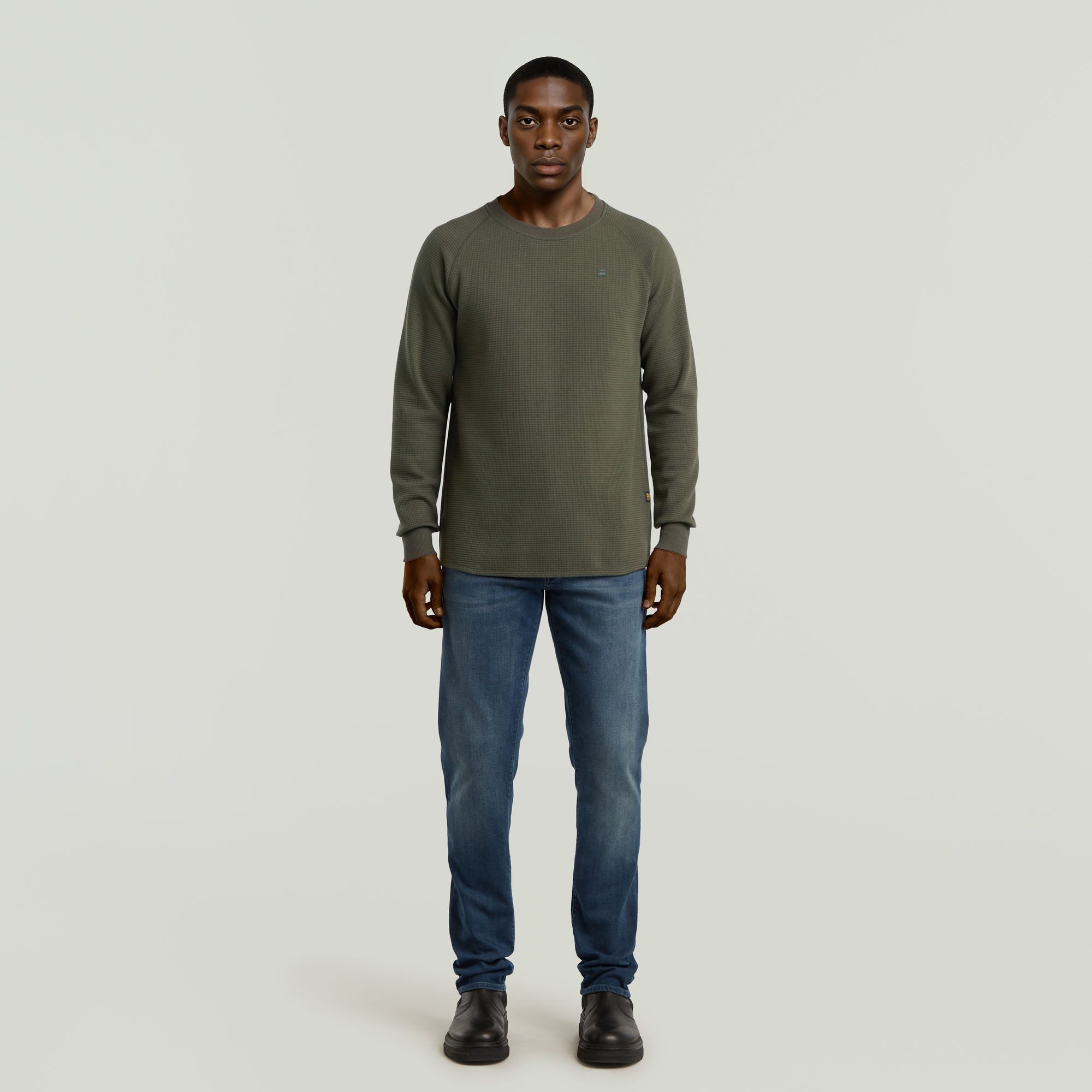 G-Star RAW Sweater Jirgi met label-detail op de borst