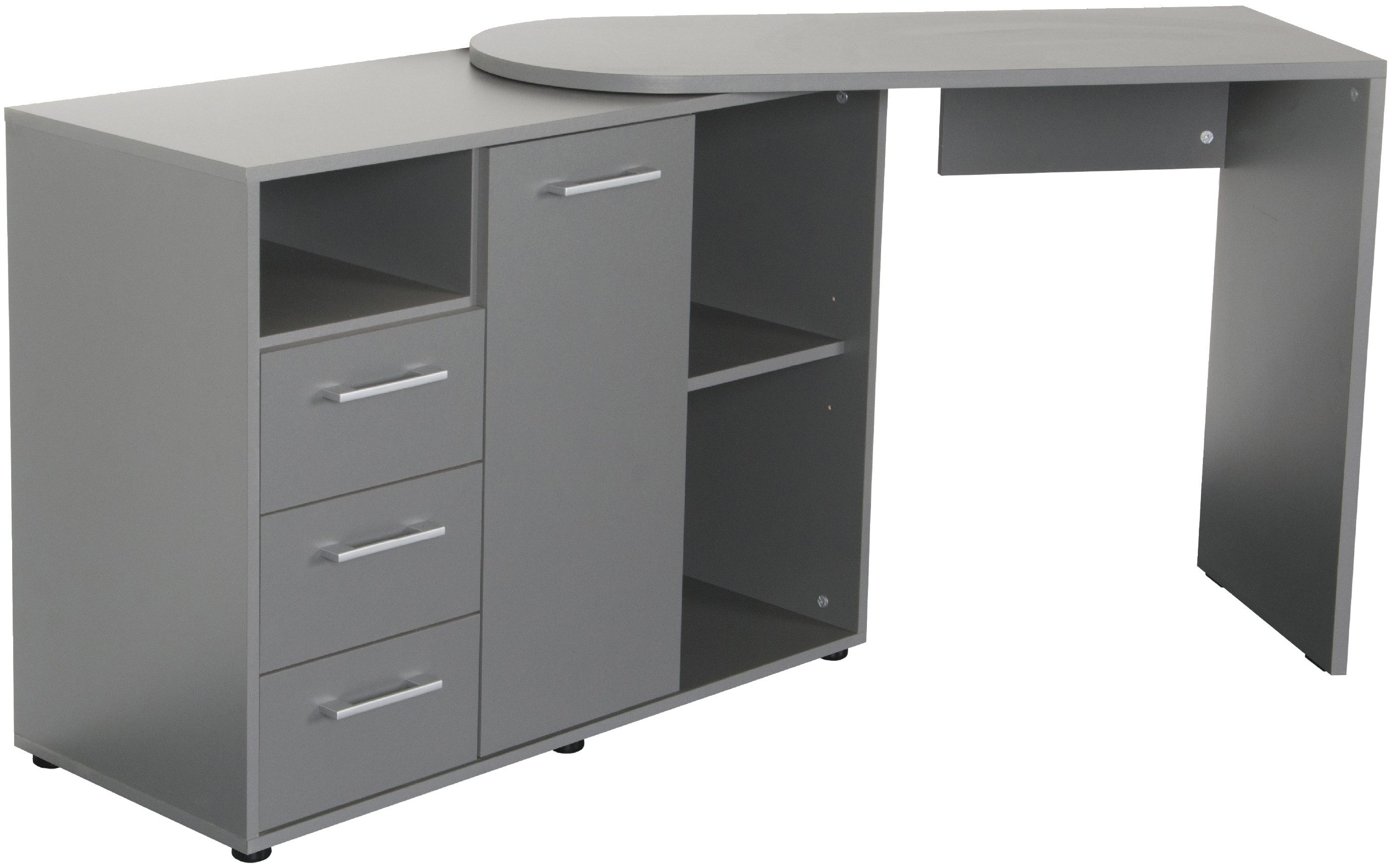 VOGL Möbelfabrik Bureau 1246 mit schwenkbarer Tischplatte draaibaar tafelblad, ruimtebesparend, made in germany