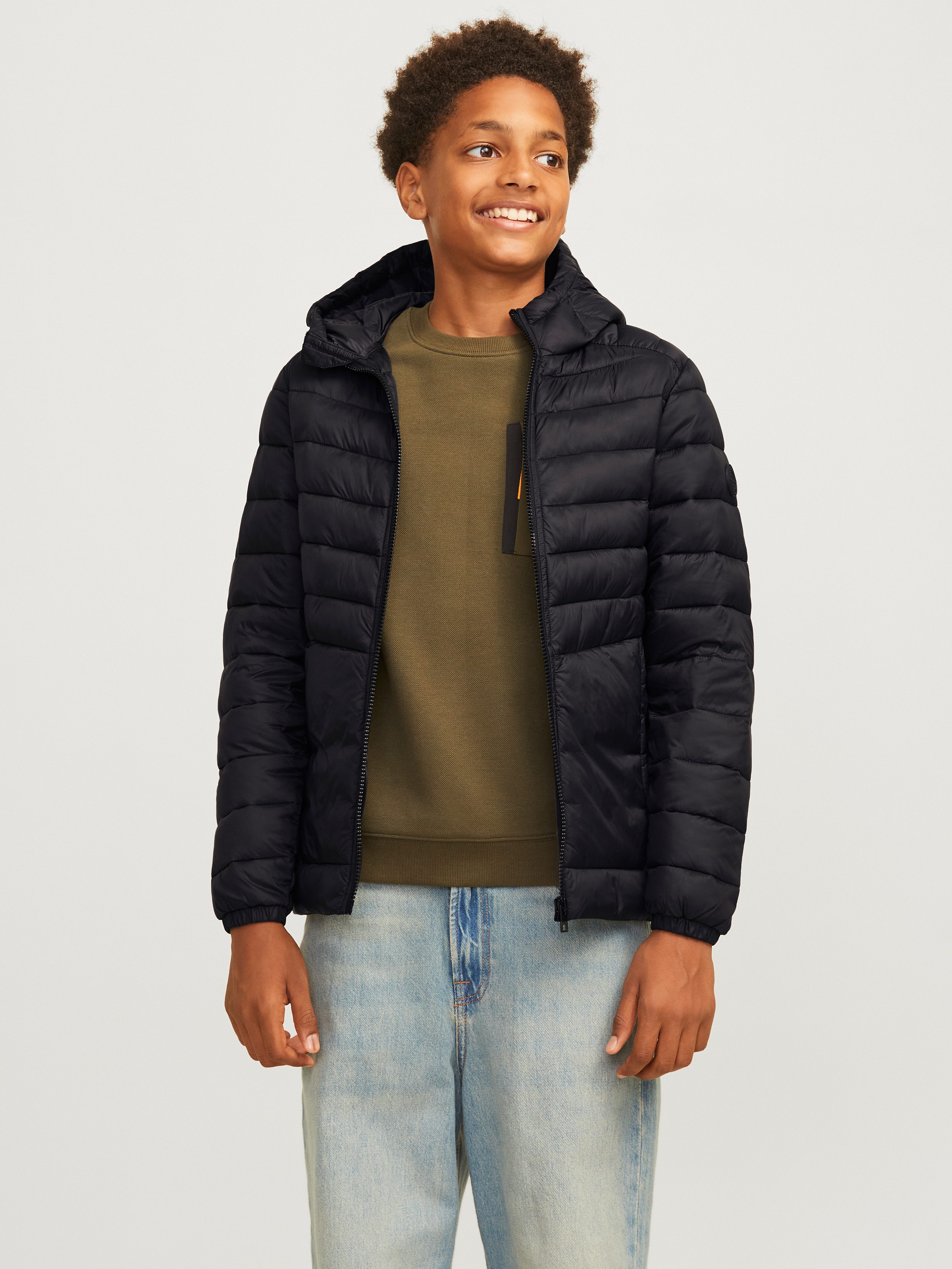 Jack & Jones Junior Gewatteerde jas JJESPRINT PUFFER HOOD NOOS JNR