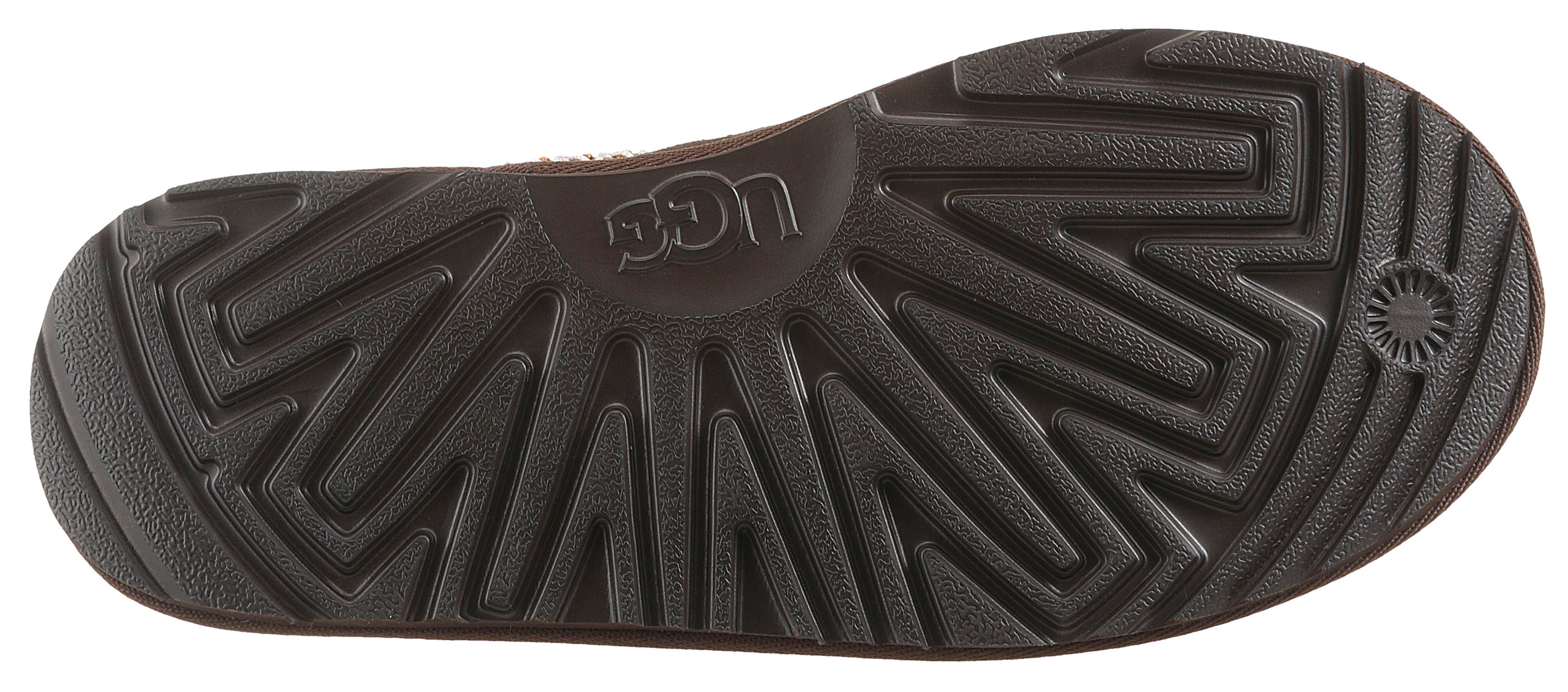 UGG Pantoffels K TASMAN II plateau clog, mule, pantoffel met lamswol