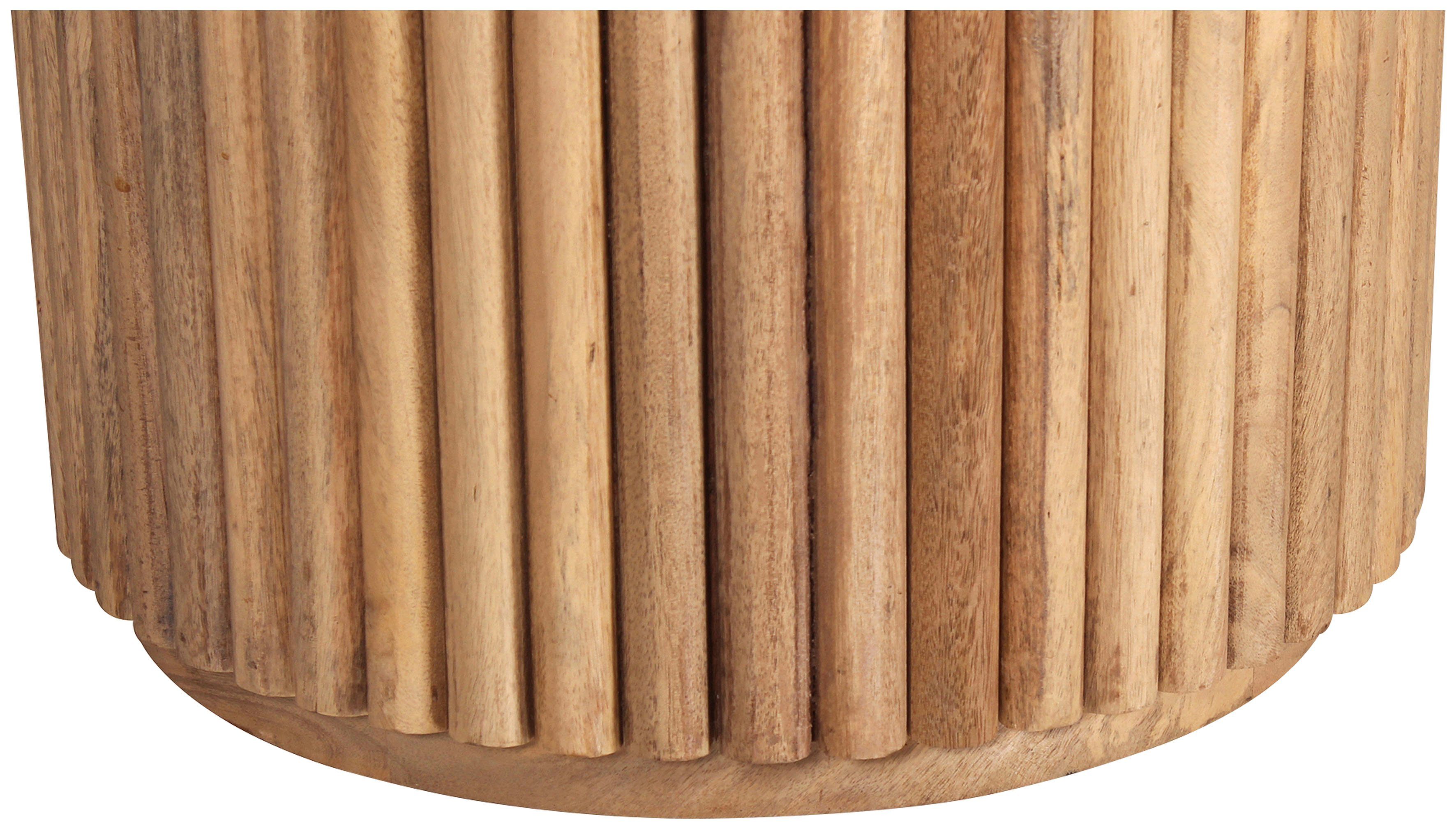 TOM TAILOR HOME Eettafel Ribbed Side Table High met kolomvoet in extravagante ribbel-look