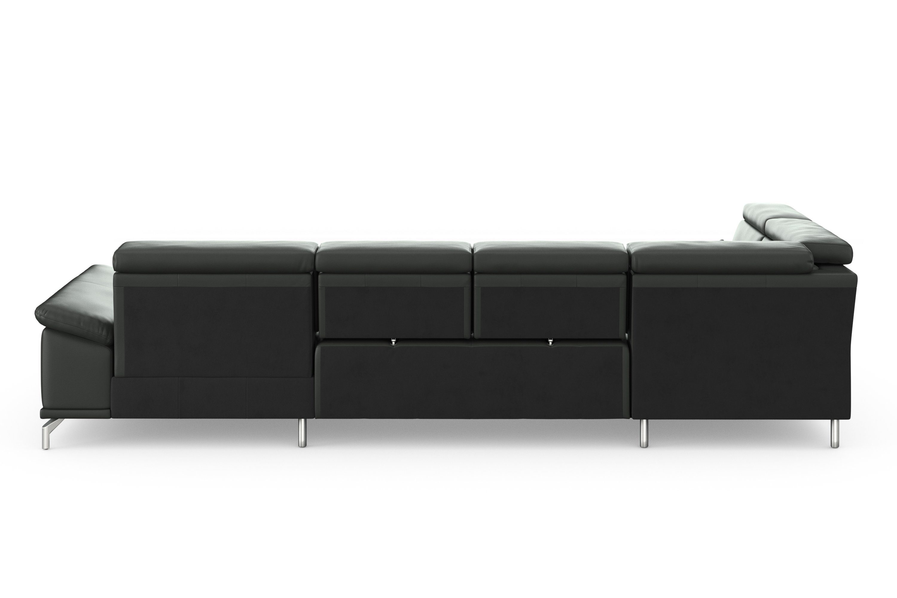sit&more Zithoek Cabrio U-vorm, met zitdiepteverstelling, arm- en hoofdsteunverstelling