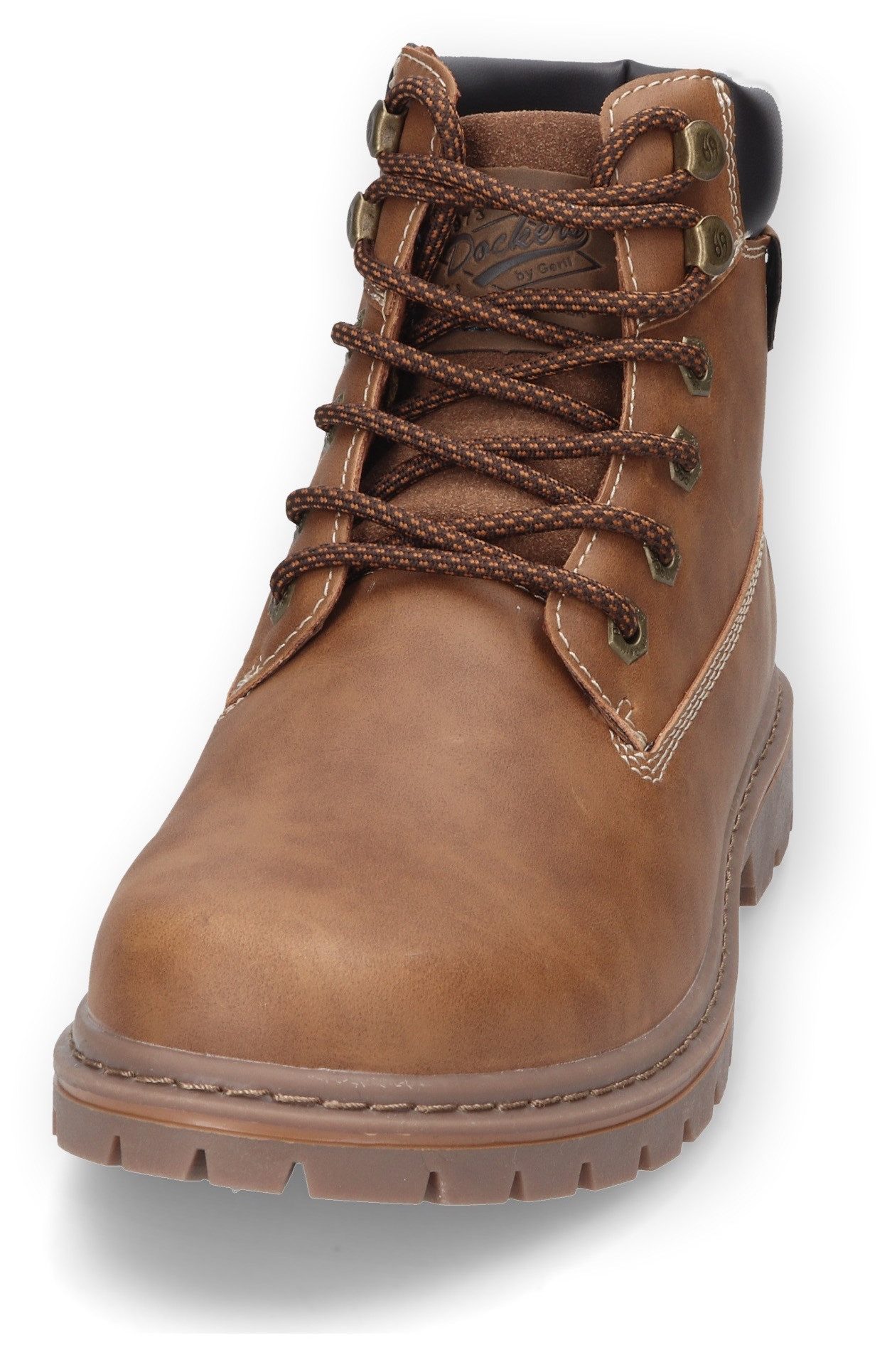 Dockers by Gerli Veterlaarzen Worker boots, wandelschoenen, veterschoenen met blokhak