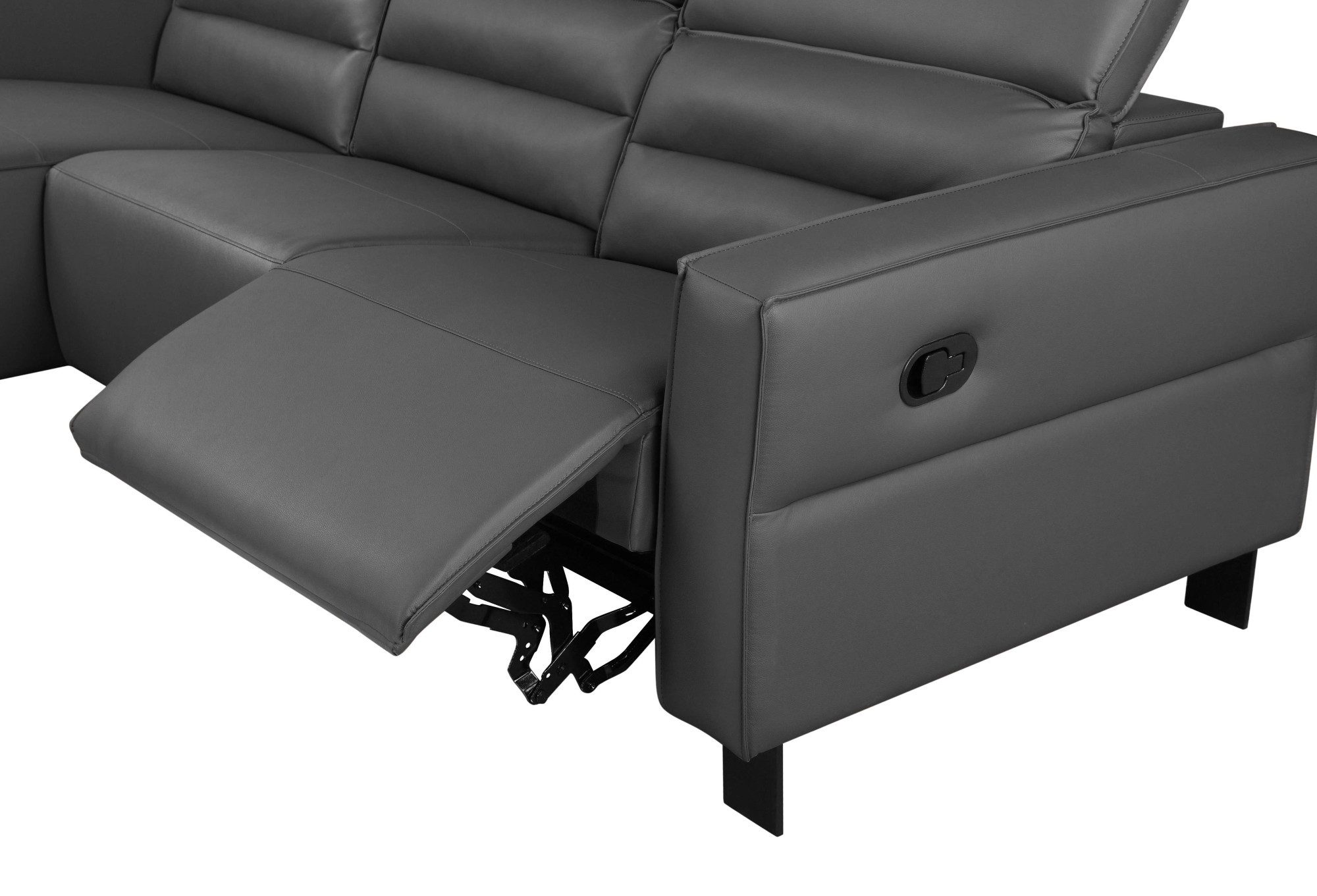 Places of Style Hoekbank Carpari, L-vorm, 263 cm, handmatige of elektrische relaxfunctie