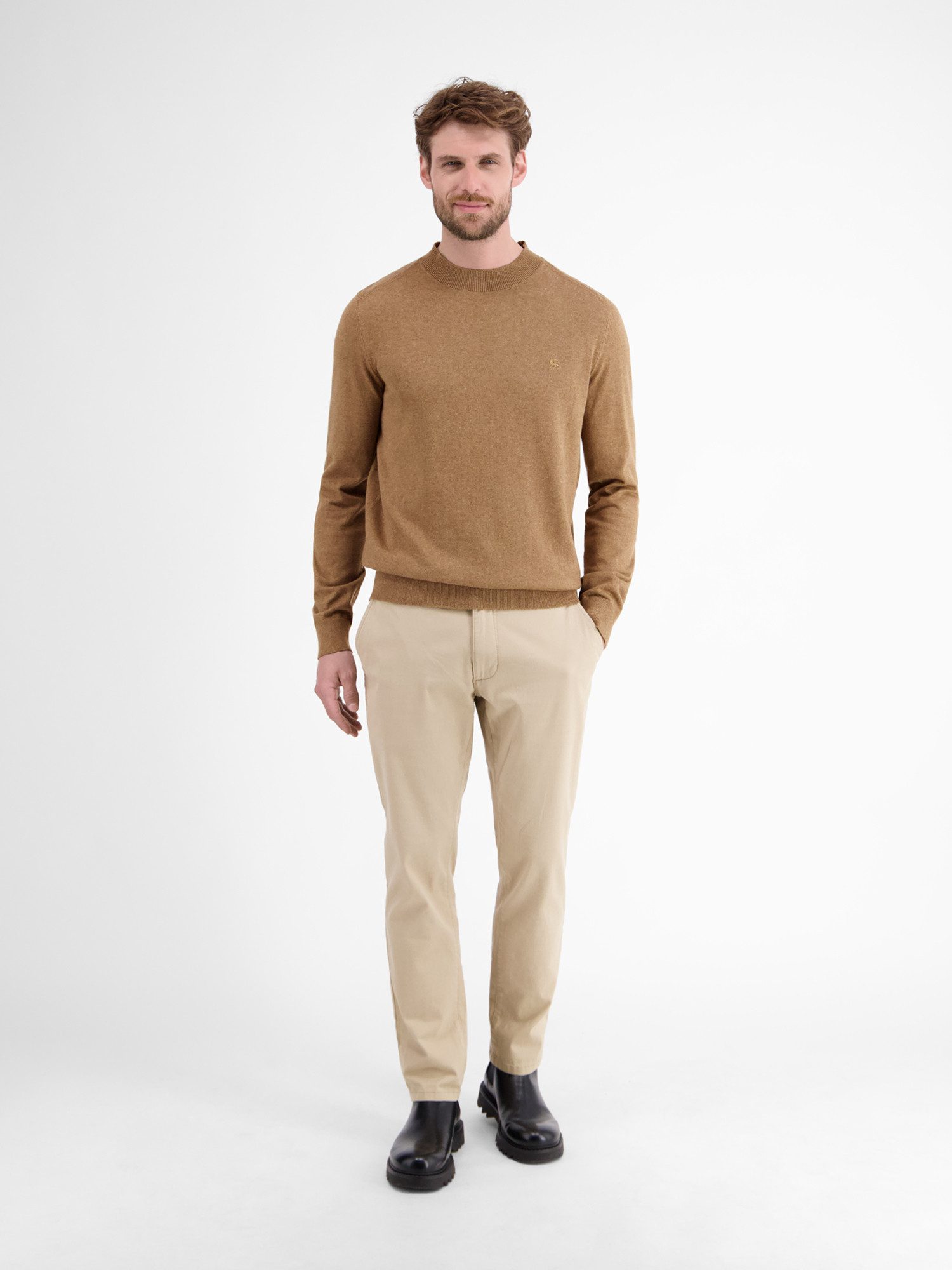 Lerros Gebreide trui LERROS Heren-trui met turtleneck