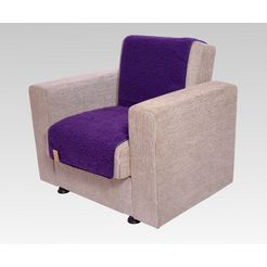 linke licardo fauteuilbeschermer cosy gemaakt van zuivere scheerwol paars