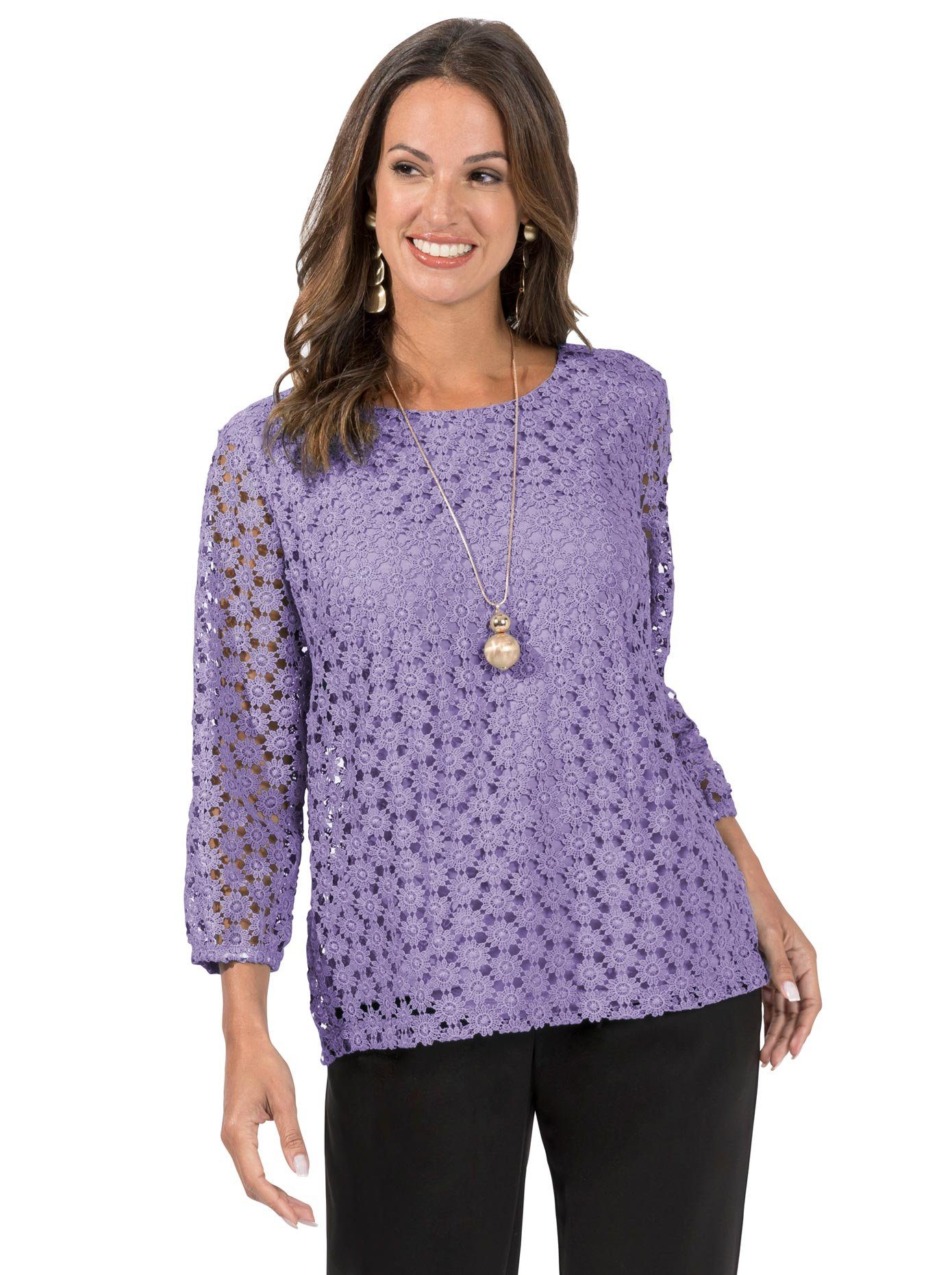 Lady Kanten Shirt (1-delig)
